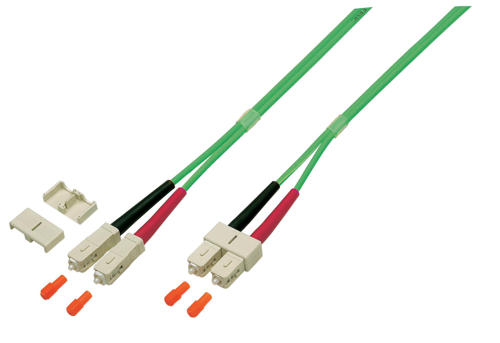 Duplex Patchcable SC-SC OM5 2m LSZH 3mm limegreen
