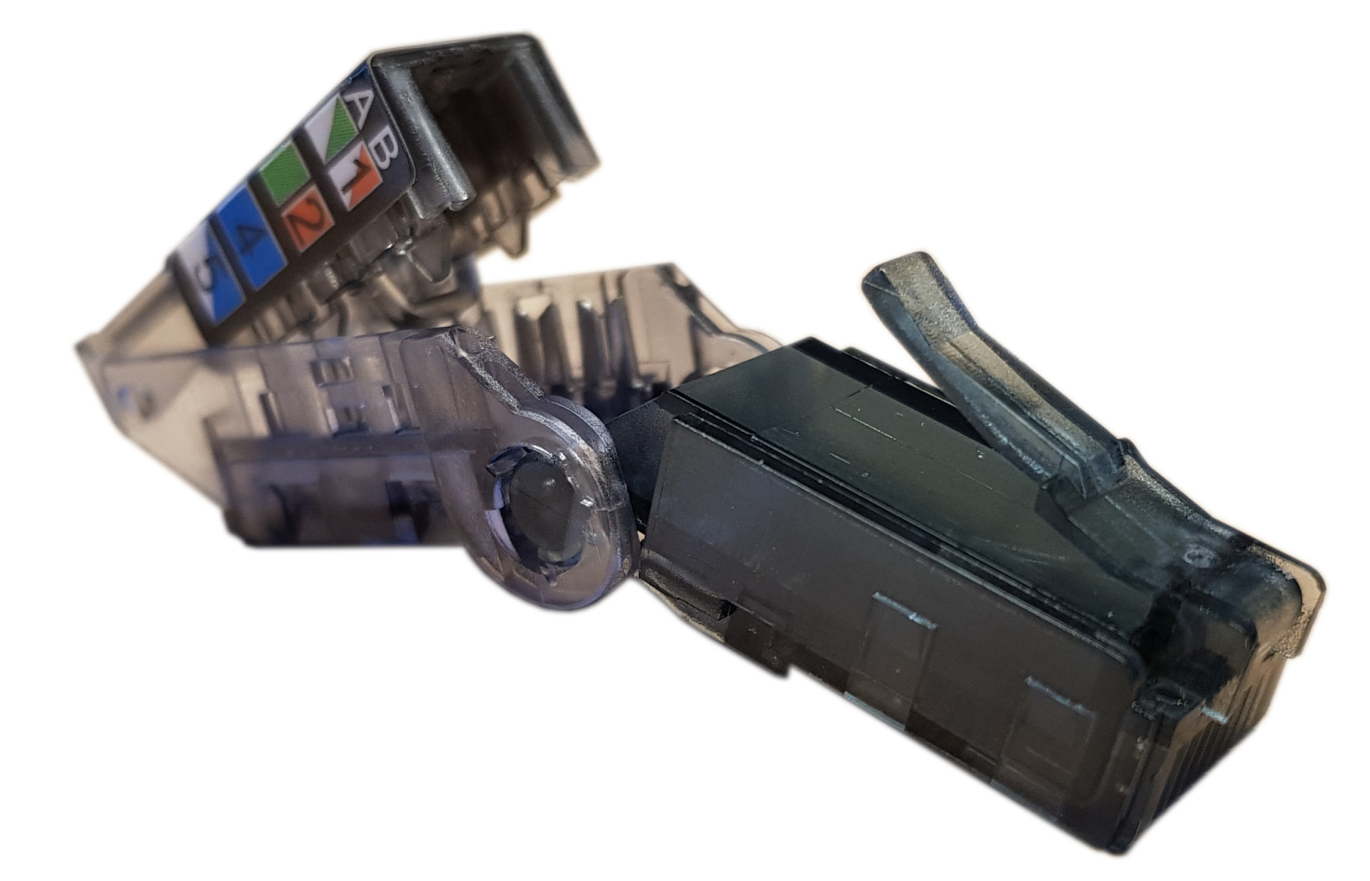 RJ45 connector Cat.6A unshielded, rotatable, tool-free field-assembly