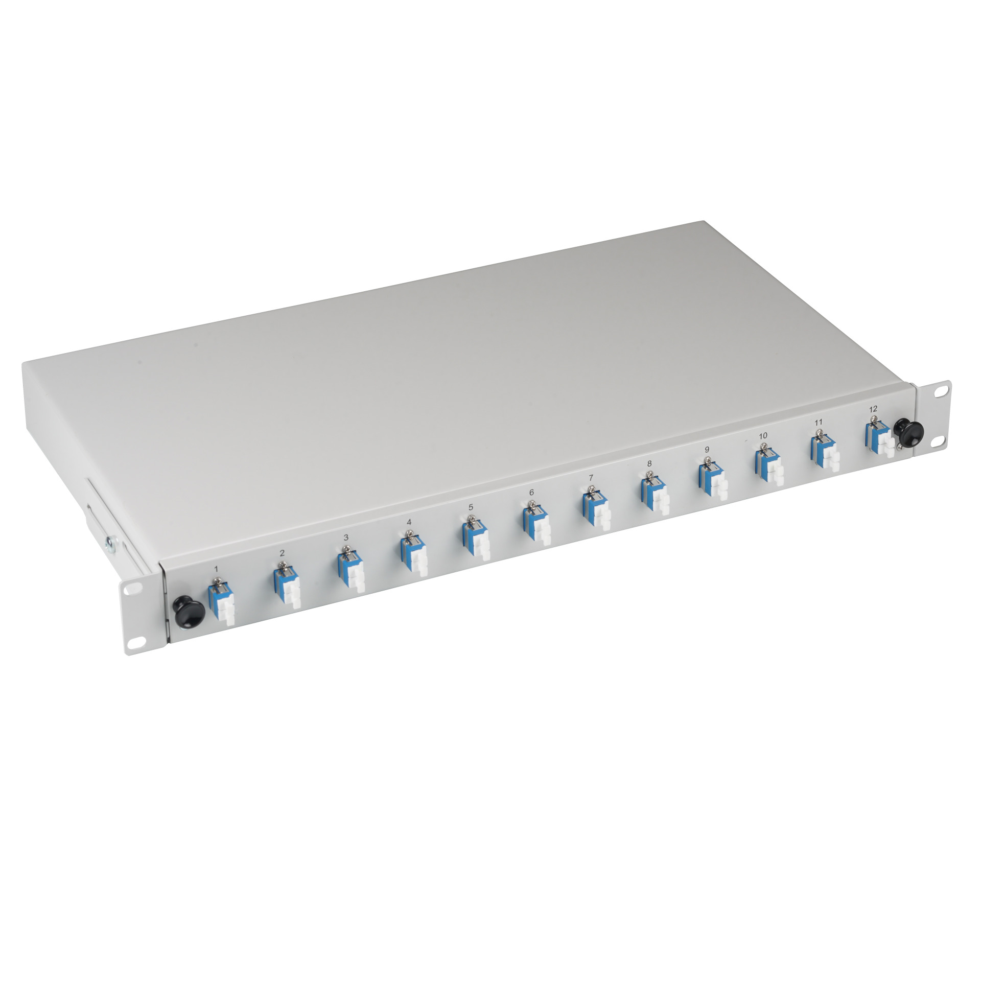 Pre-assembled ext. splice box LC OS2 48xpigtails / 24xDX-coupling