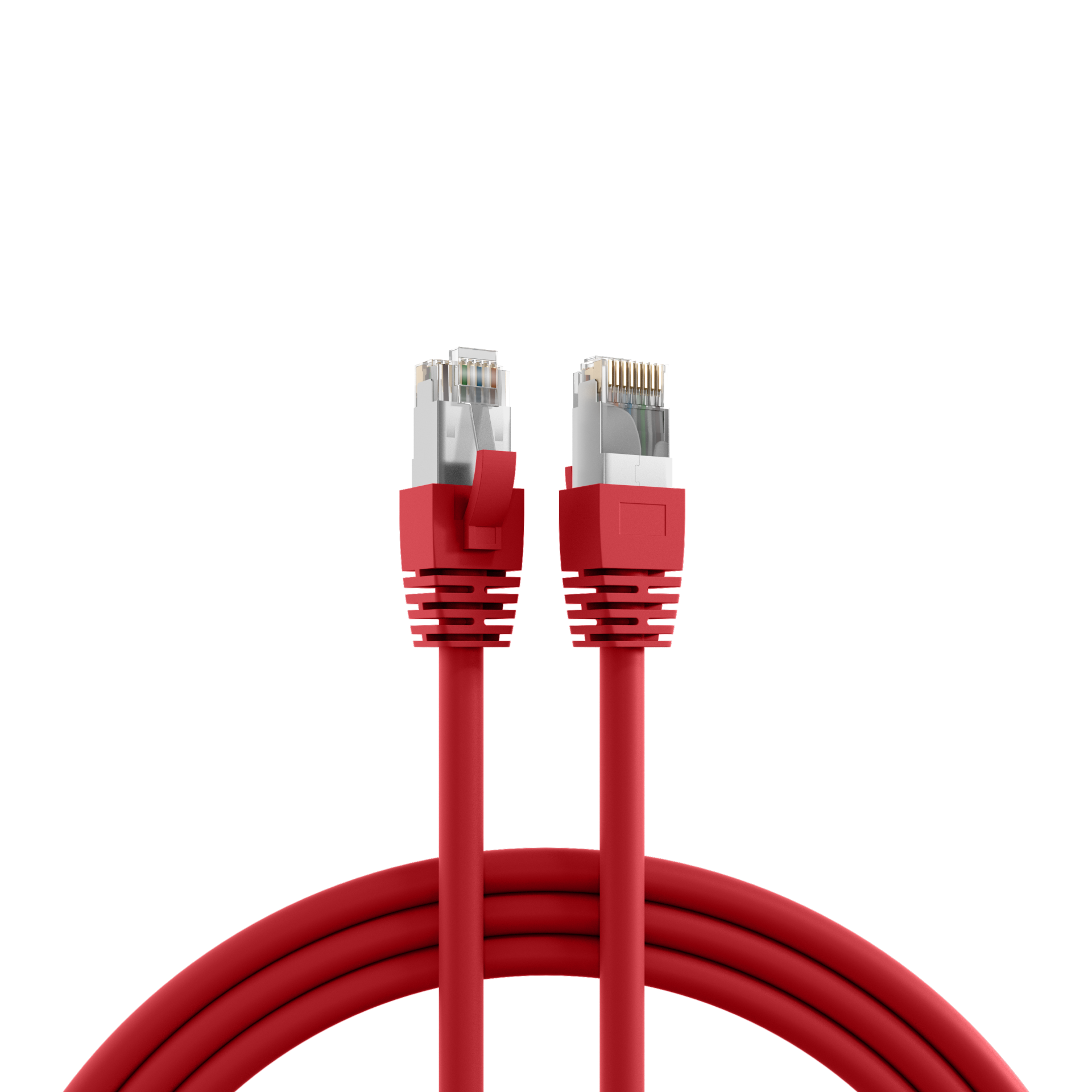 RJ45 Patch Cord Cat.8.1 S/FTP LSZH BC red 0,5m