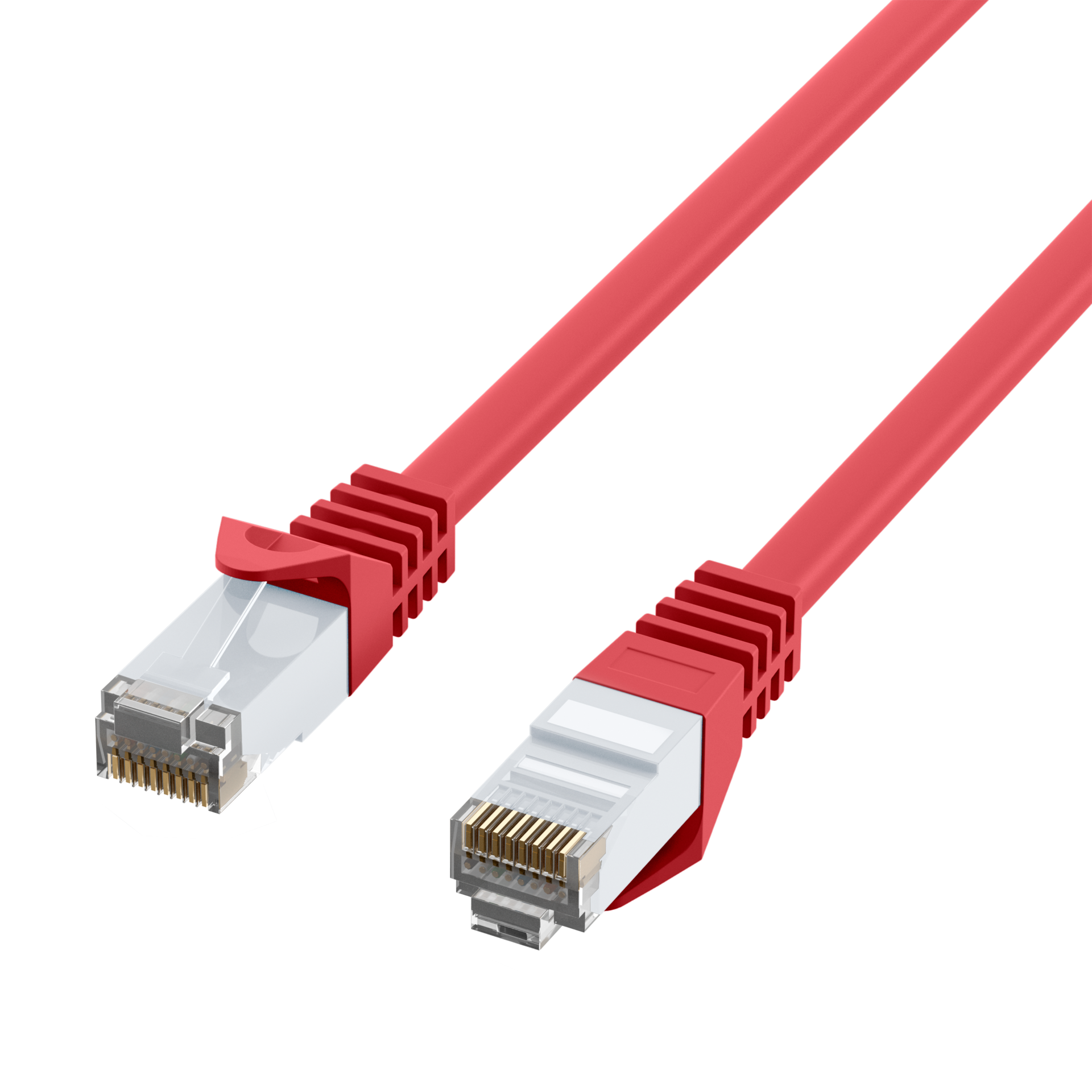 RJ45 Patch Cord Cat.6 U/UTP LSZH CCA red 1m