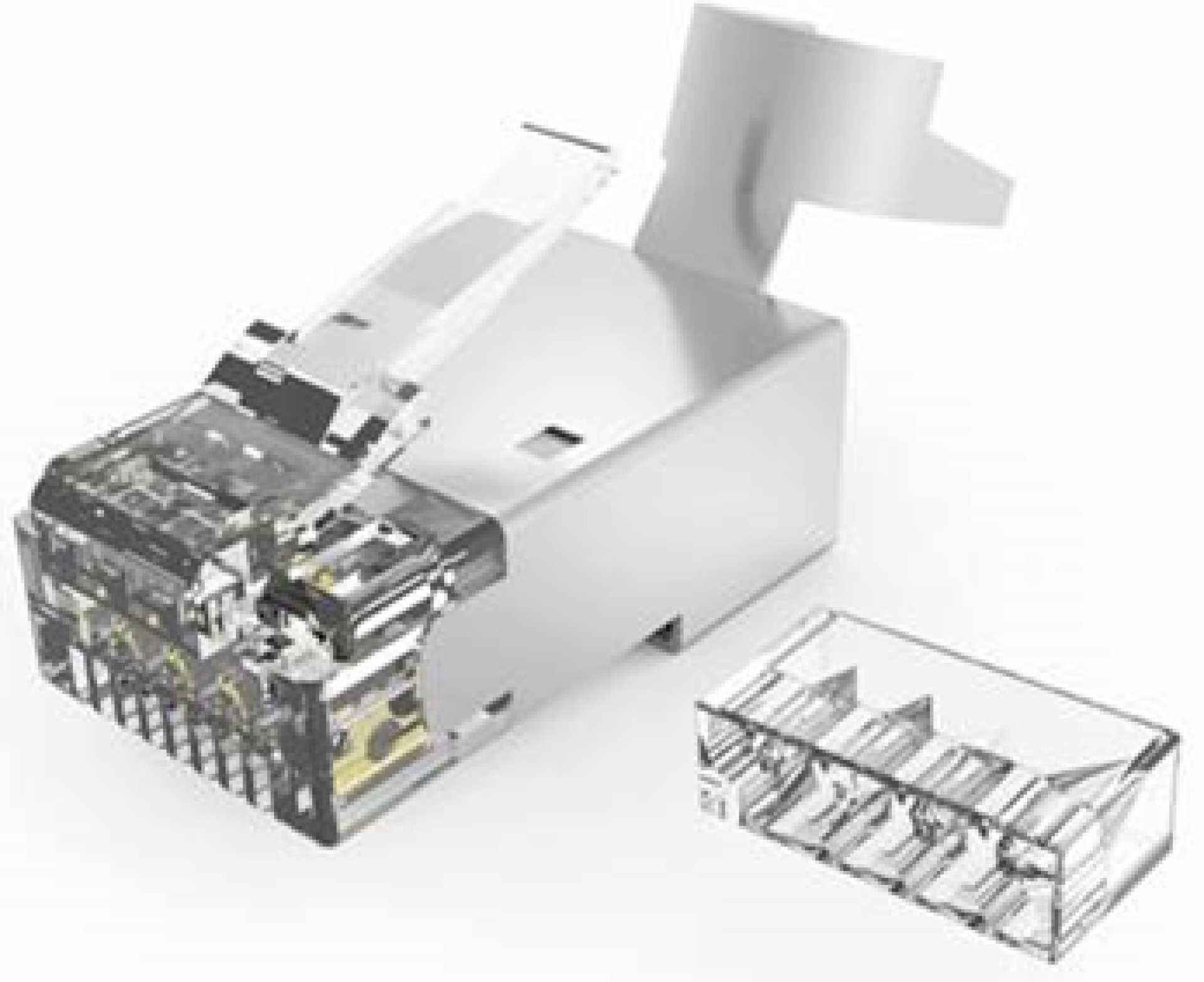 RJ45 modular plug Cat.6A shielded, pack of 10