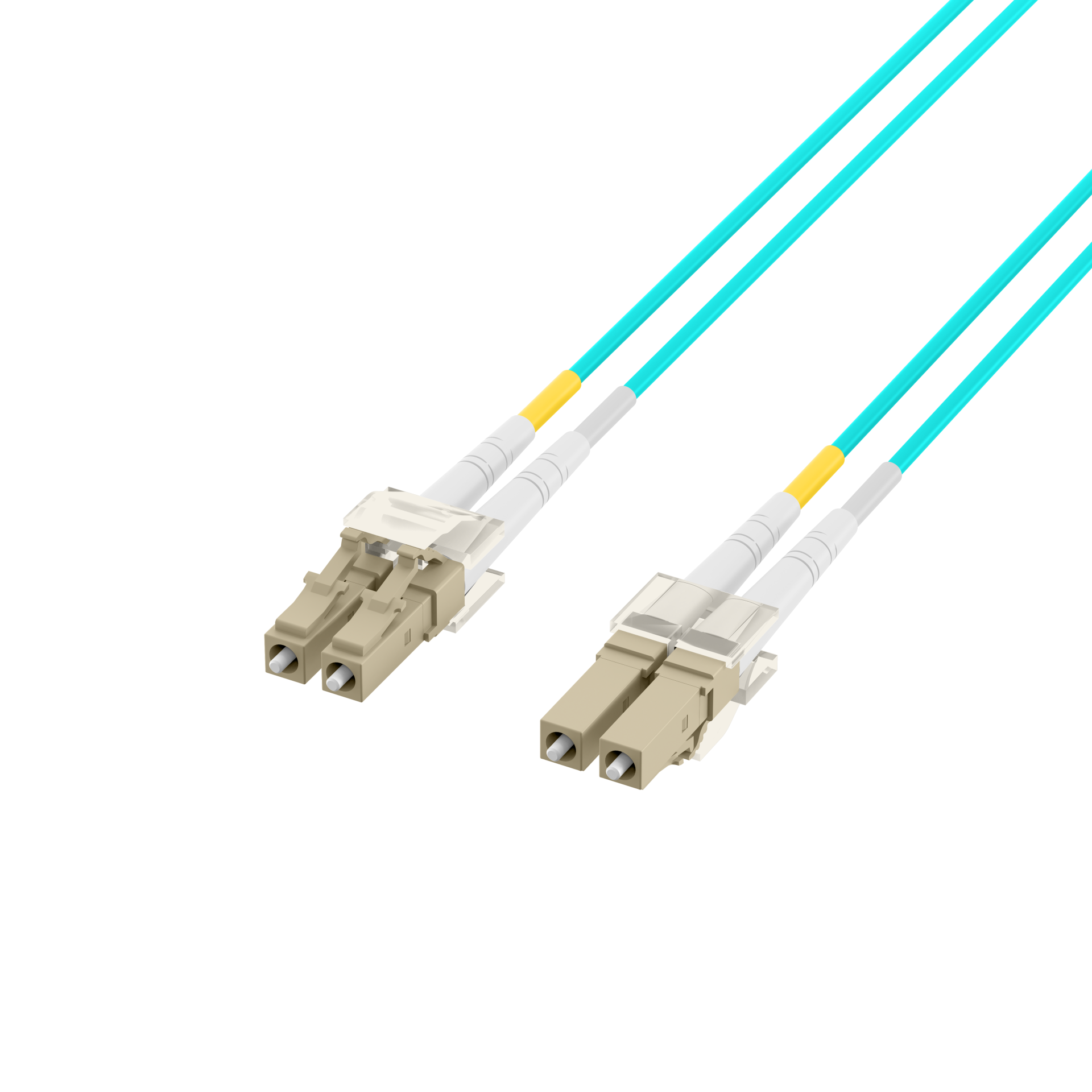 Duplex Patchcable LC-LC OM3 35m LSZH 2mm aqua