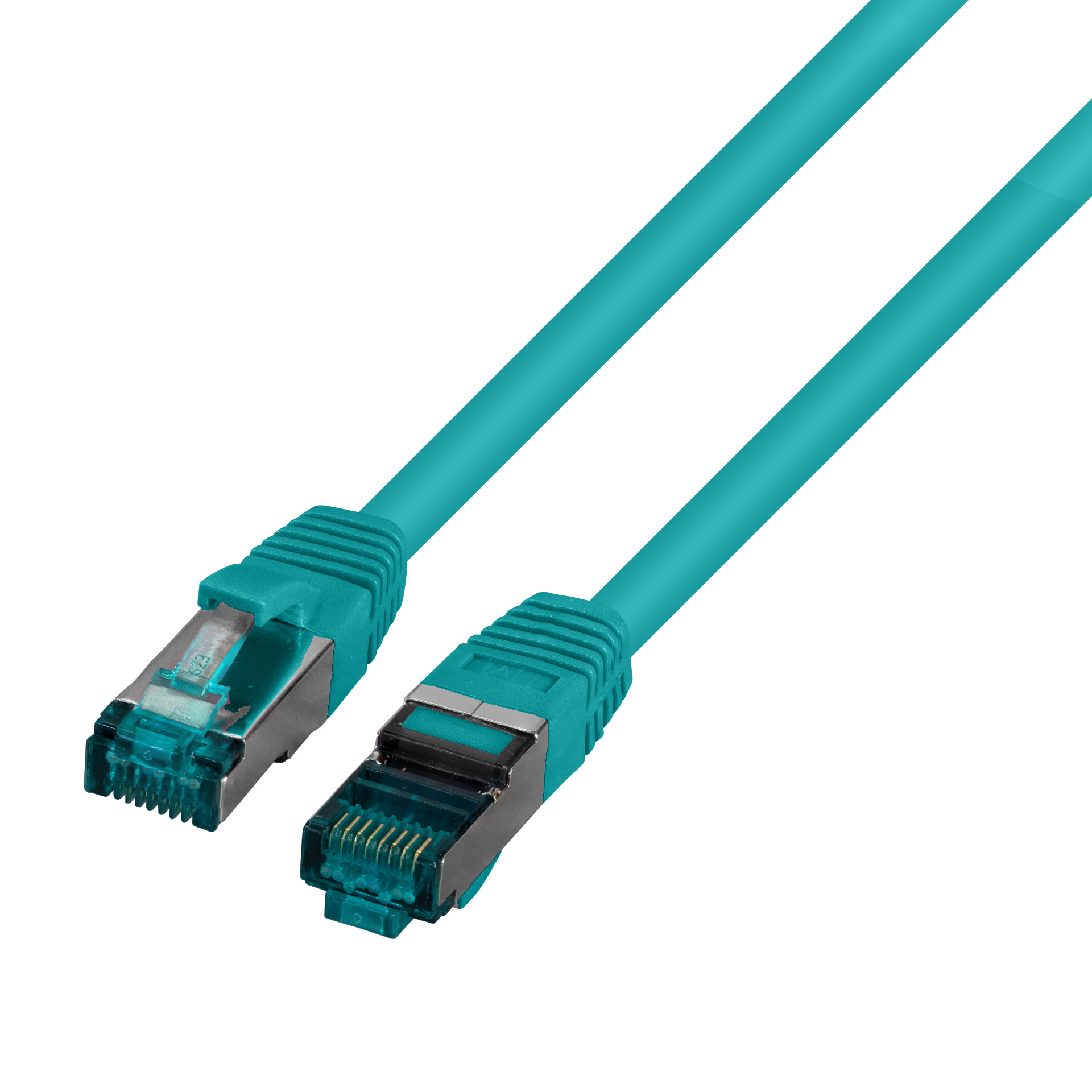 RJ45 Patch cable S/FTP, Cat.6A, LSZH, 1m, green