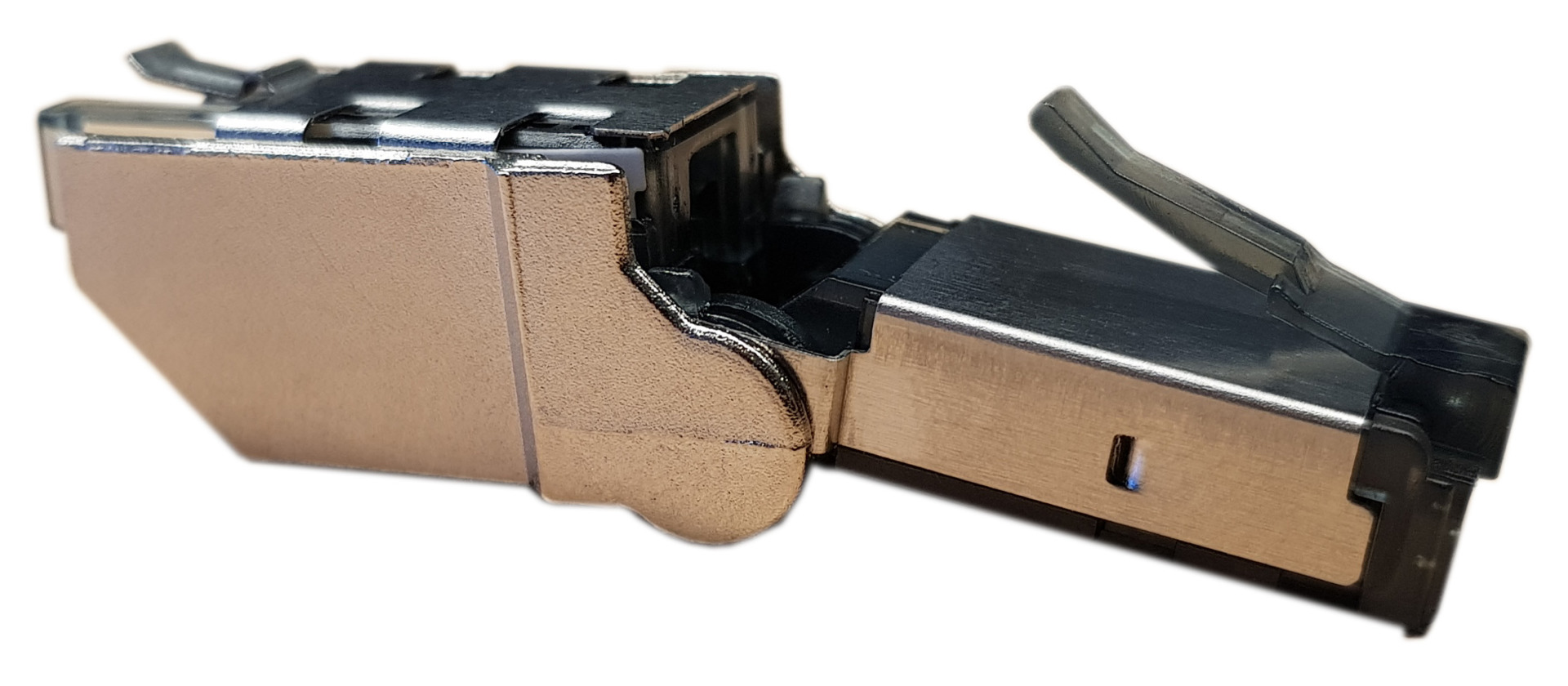 RJ45 connector Cat.6A shielded, rotatable, tool-free field-assembly