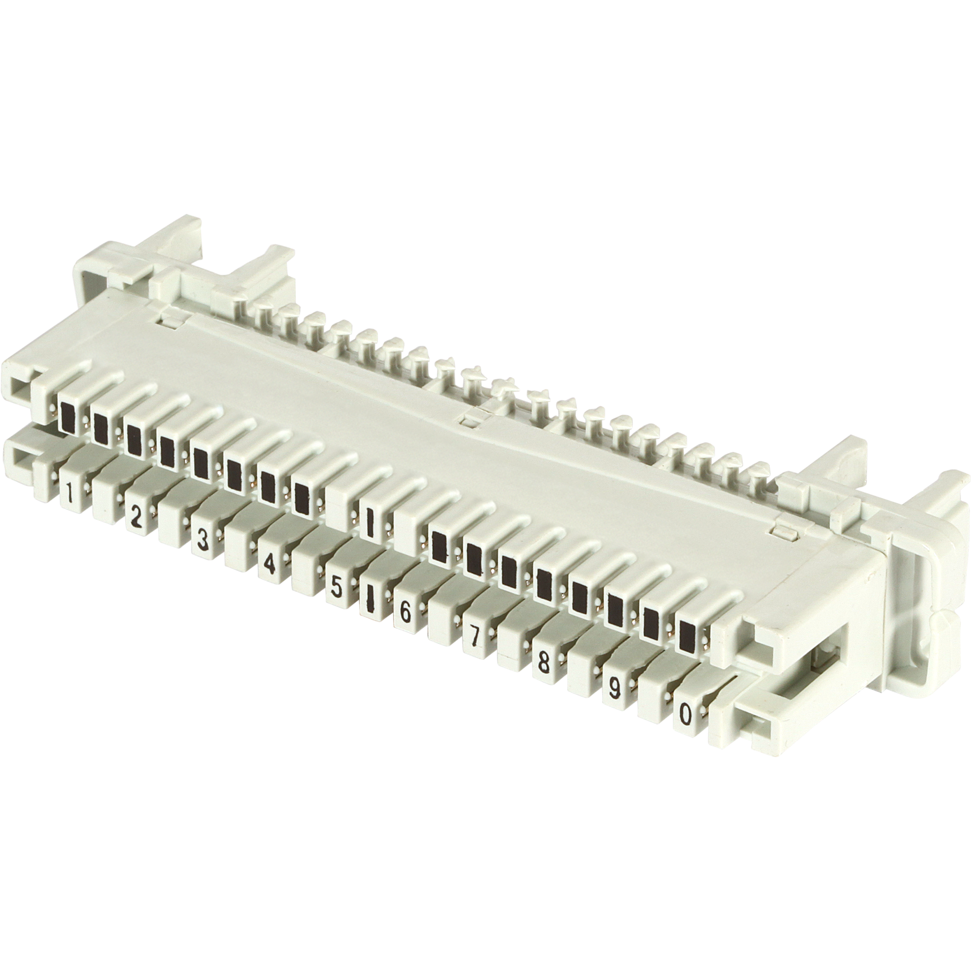 LSA Connection Module 2/10 10pairs for Profil Rods, w/o Colour Code