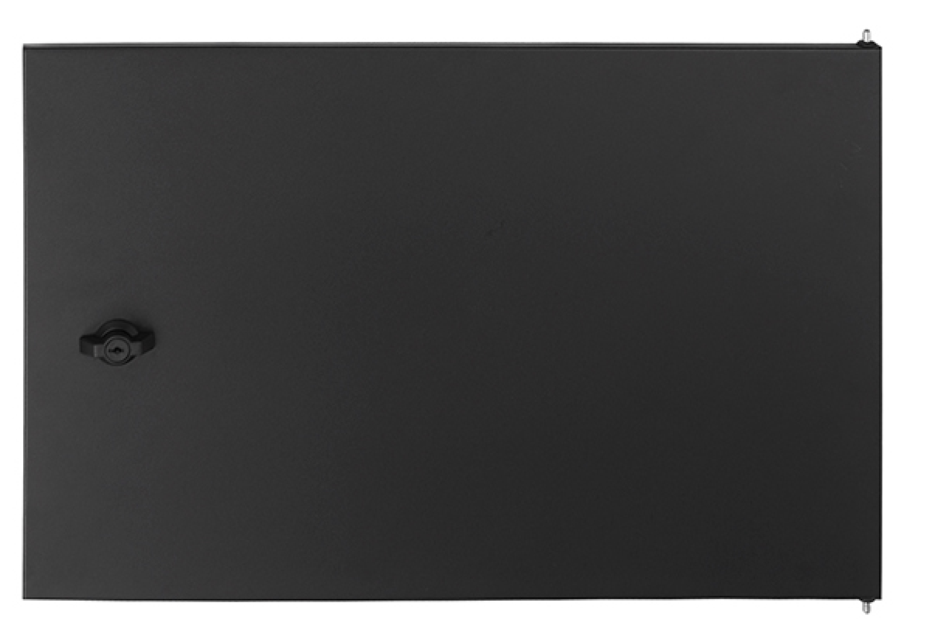 Wall X-Rack Steel door 9U Black RAL9005