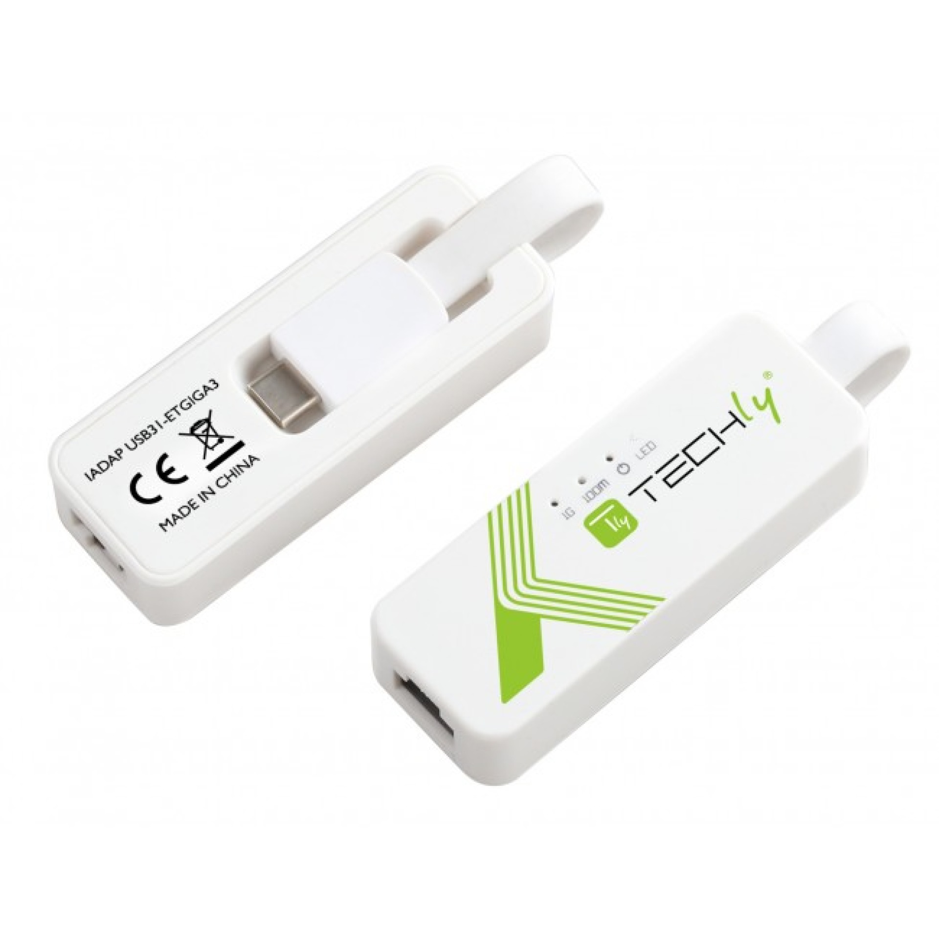 USB 3.1 Type C RJ45 10/100/1000 Adapter, white