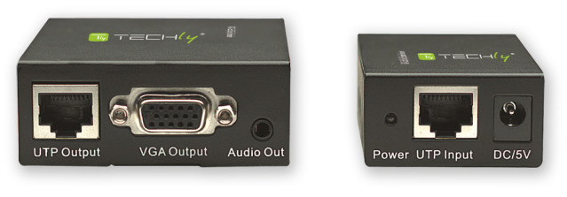 VGA- and Audio-Extender Set over Cat. 5/5e/6 (300m)