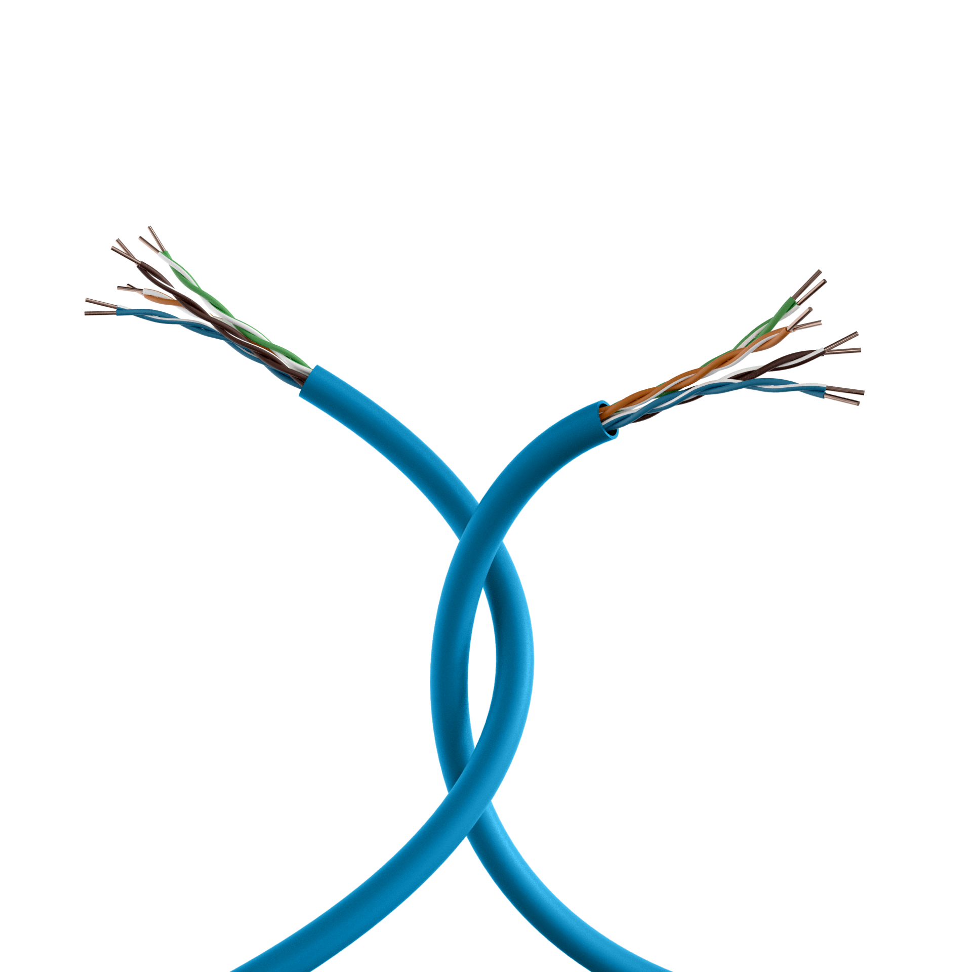 INFRALAN® Cat.6A 500 AWG23, U/UTP 4P CPR B2ca, RAL5015 blue, 305m