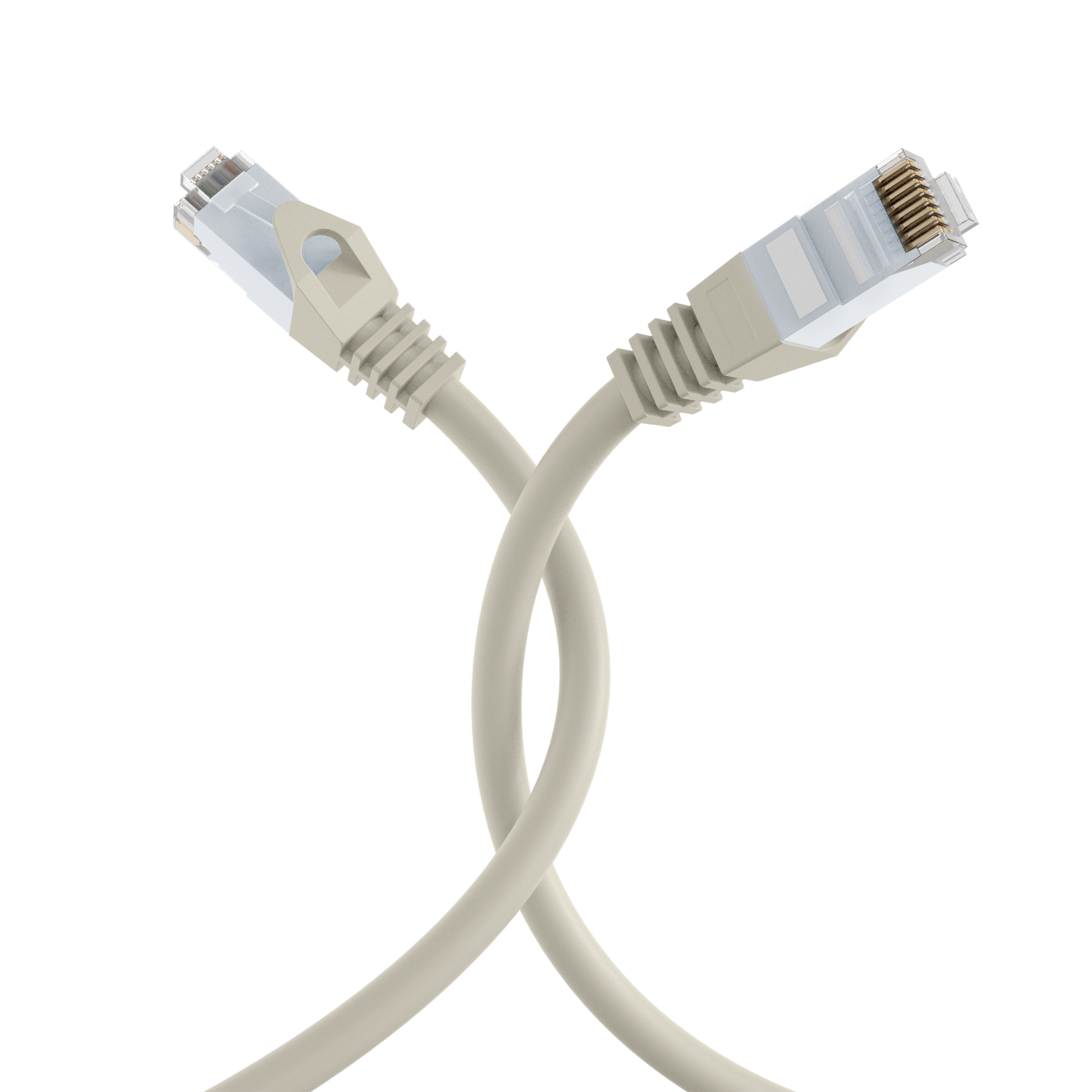 RJ45 Patch Cord Cat.6 U/UTP LSZH CCA grey 0,25m