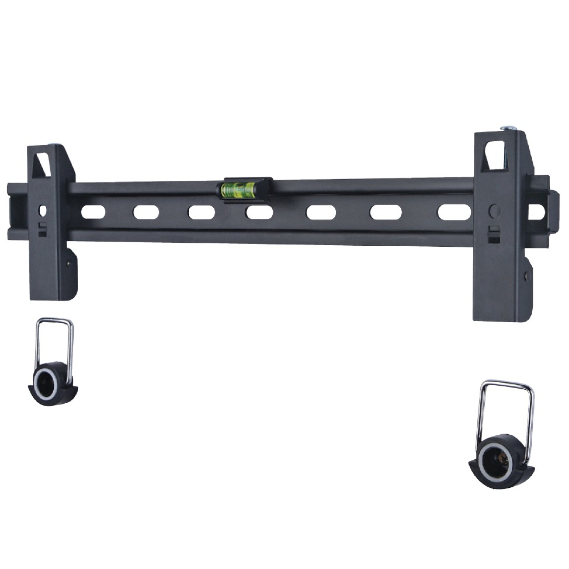 Wall support for LCD TV LED 40" - 65" with spacers, fixed black