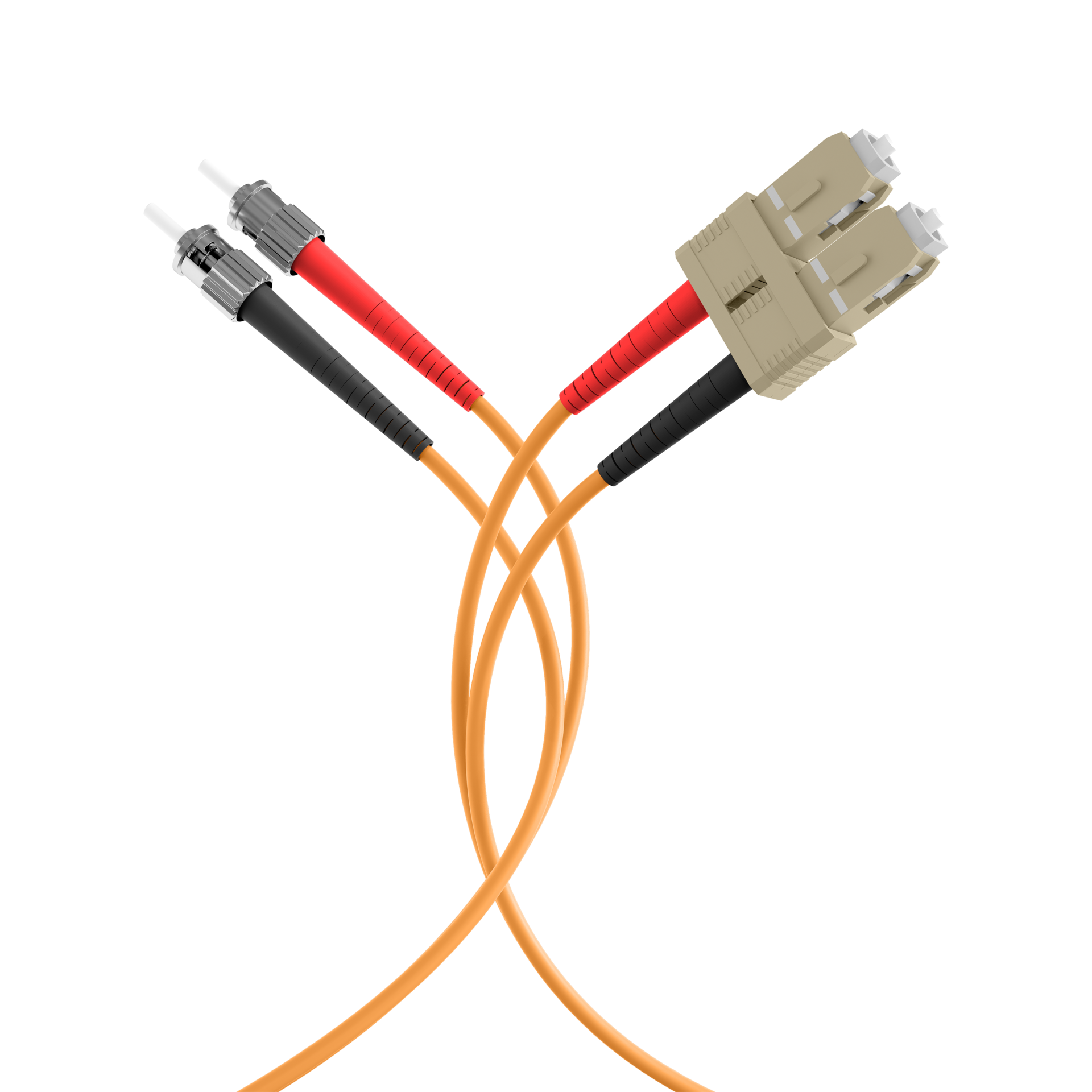Duplex Patchcable SC-ST OM2 5m LSZH 3mm orange