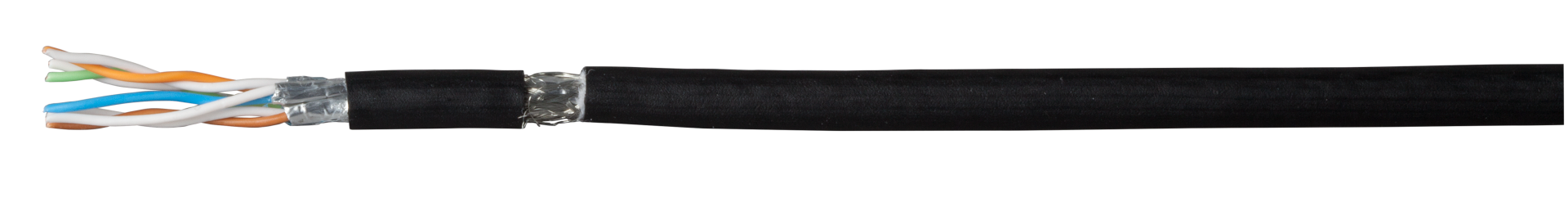 Cat.7 FlexCable S/FTP 1000MHz, Pur/Rubber, RAL9005