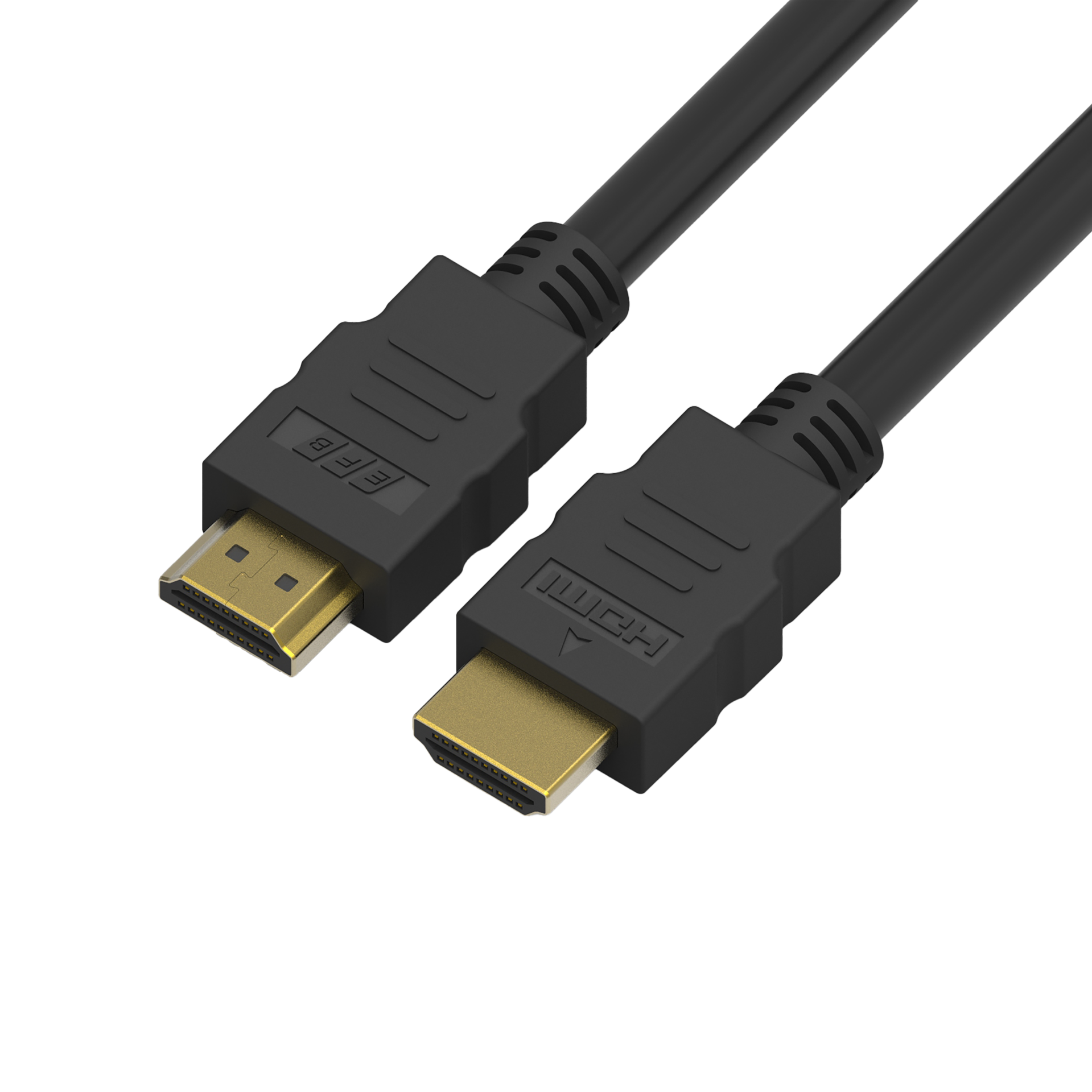 HighSpeed HDMI Cable with Ethernet 4K60Hz,A-A St-St, 0,5m, black