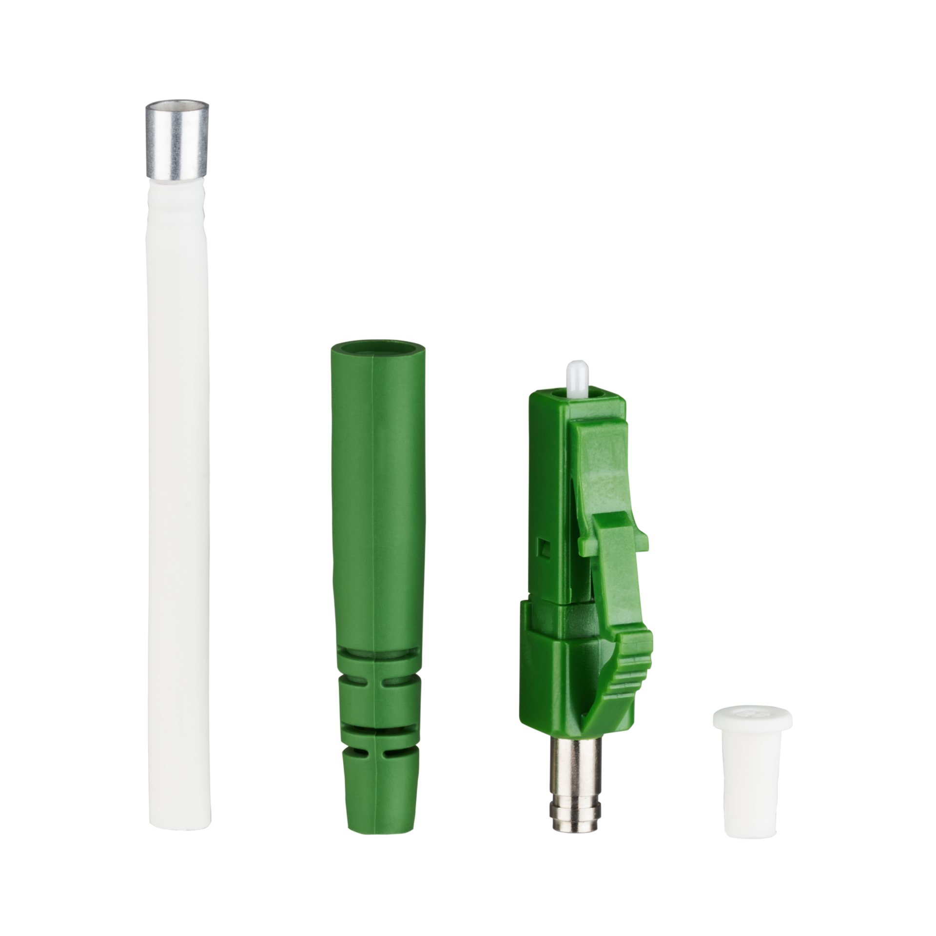 LC/APC8°-connector simplex Singlemode, preangled