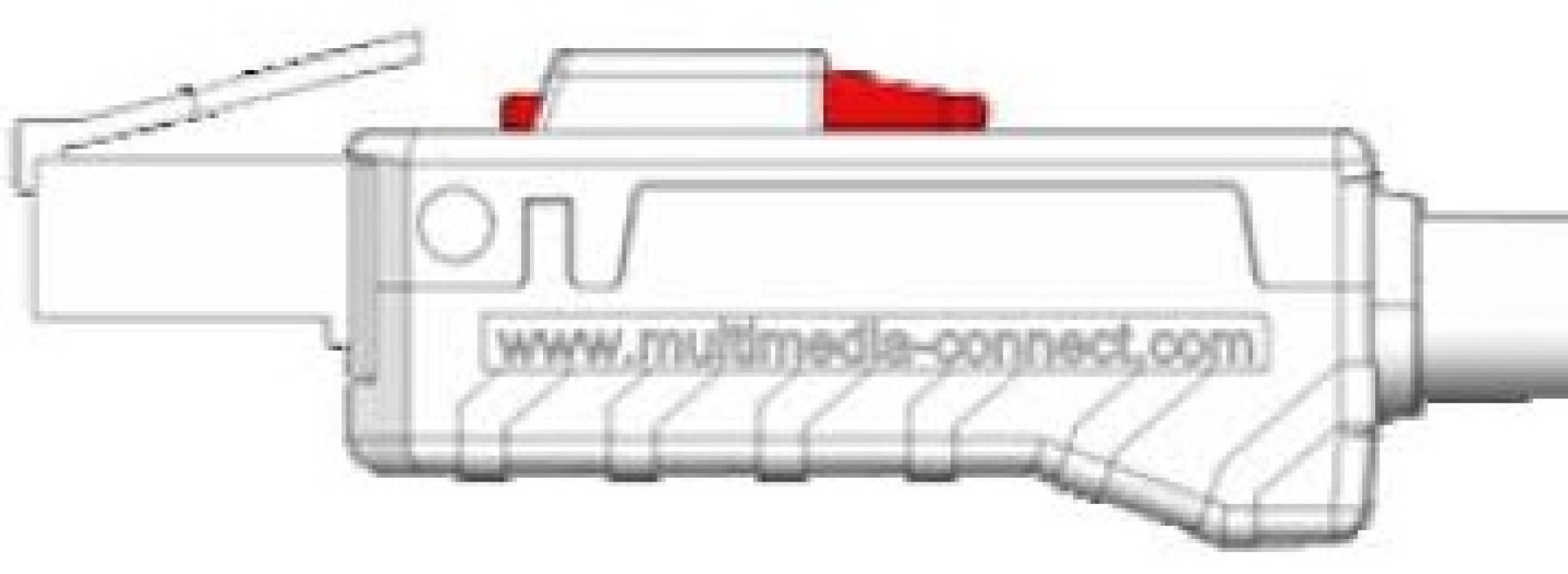 RJ45 connector Cat.6A shielded, Class Ea, field-assemblable