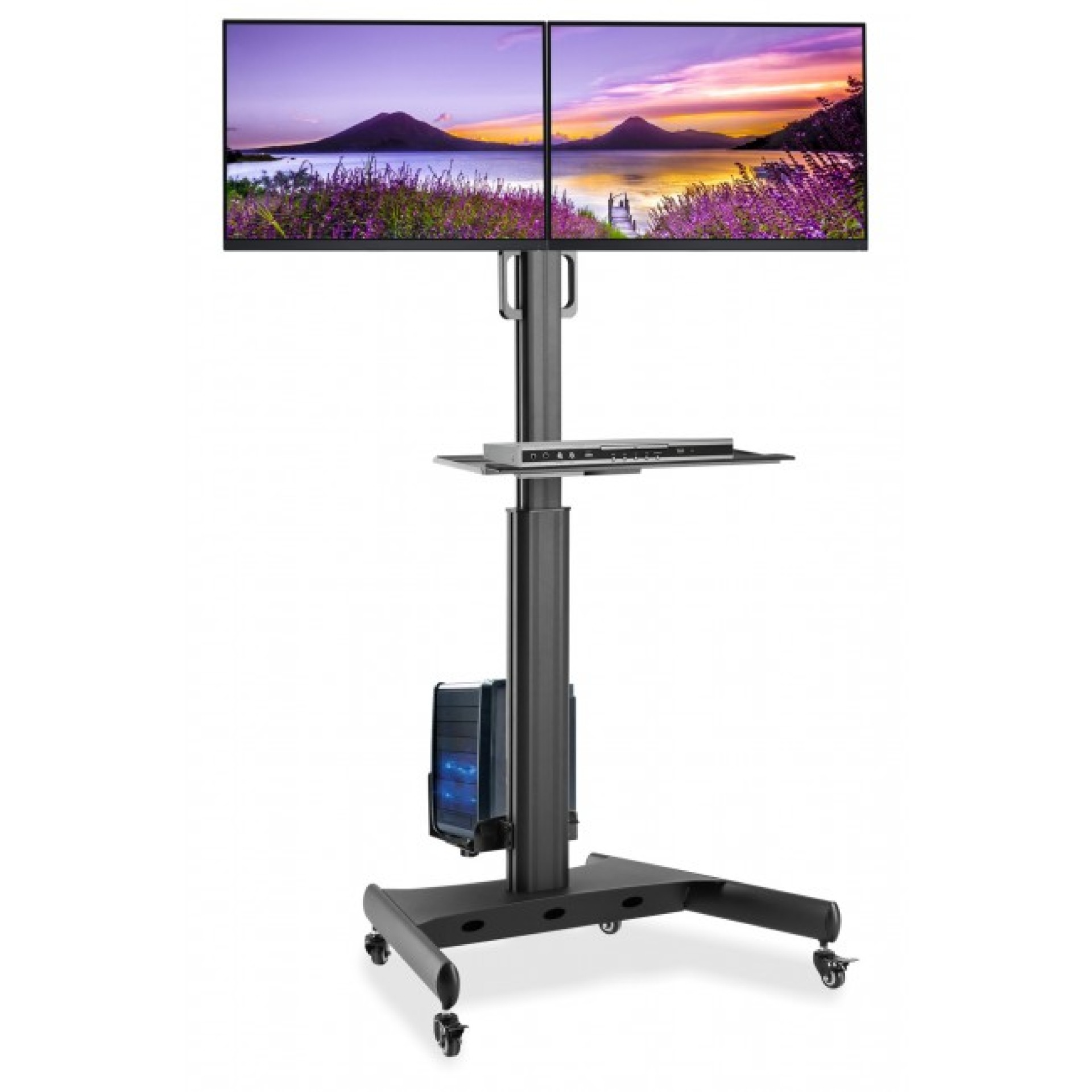 TV Trolley for 2x LCD LED TV 13-32" Dual