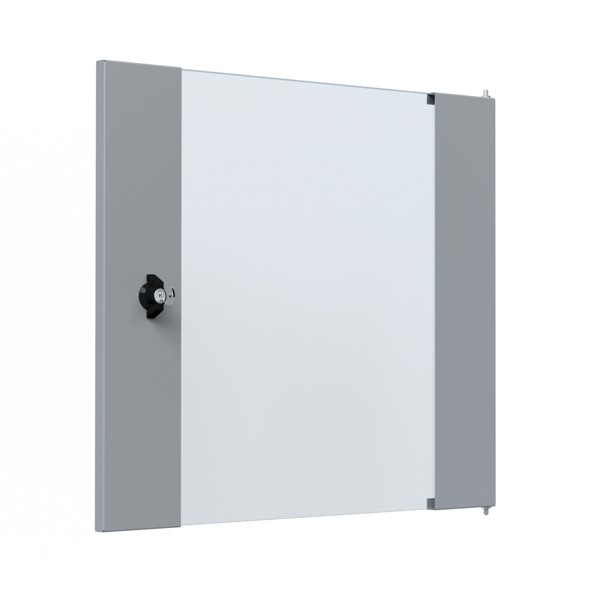 Wall X-Rack Glass door 12U grey RAL7035 3/3