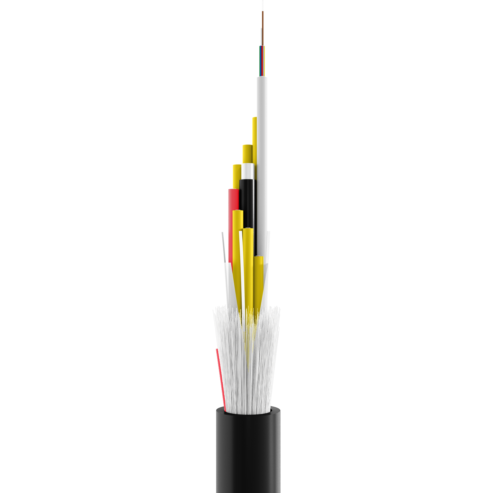 INFRALAN® U-DQ(ZN)BH OS2 96E (8x12) Eca 5000N LSZH black 12.8mm G657A1