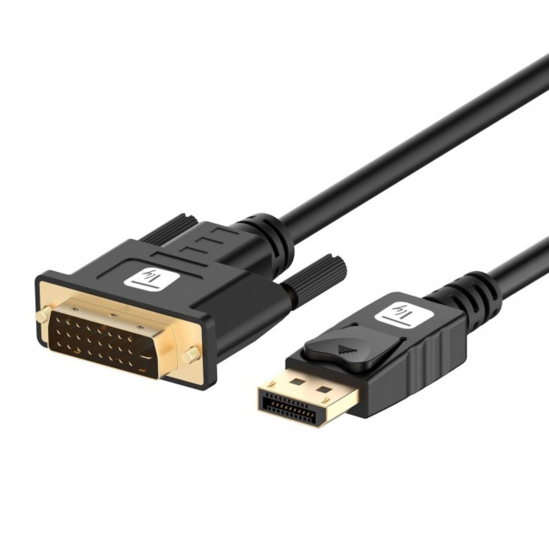 DisplayPort 1.2 to DVI Cable, Full HD, passive, black, 1 m