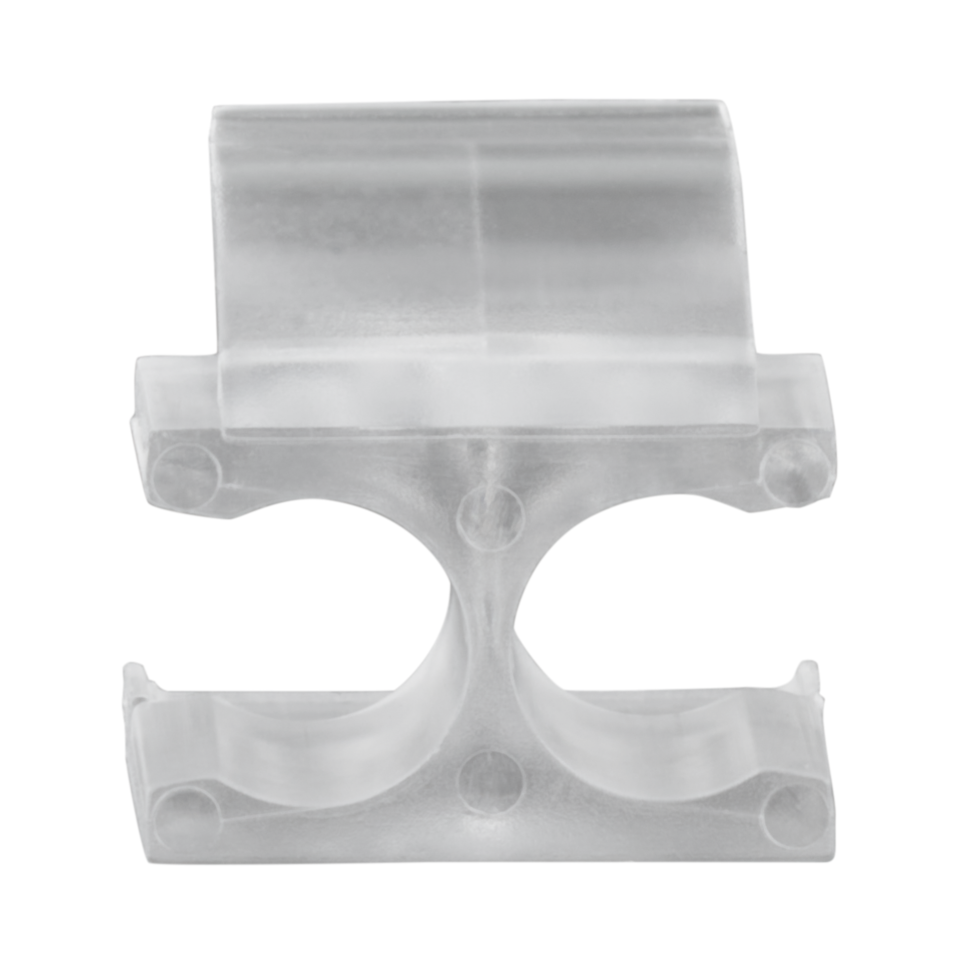 LC duplex clip, transparent