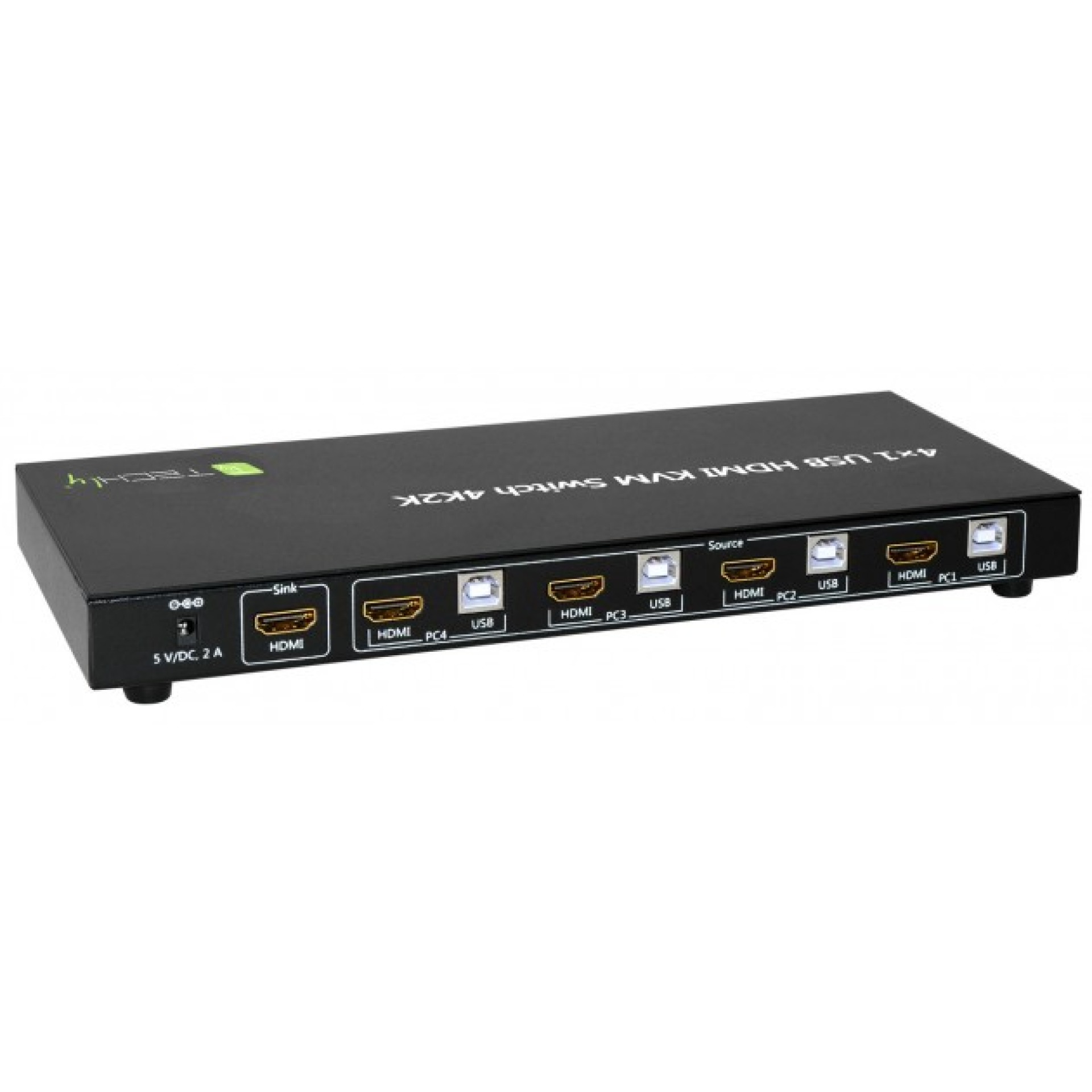 KVM Switch USB, HDMI, 4K,  4 ways