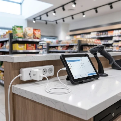 EFB-Elektronik USB-C Charger for Tablets, Scanners, and POS Applications in Retail