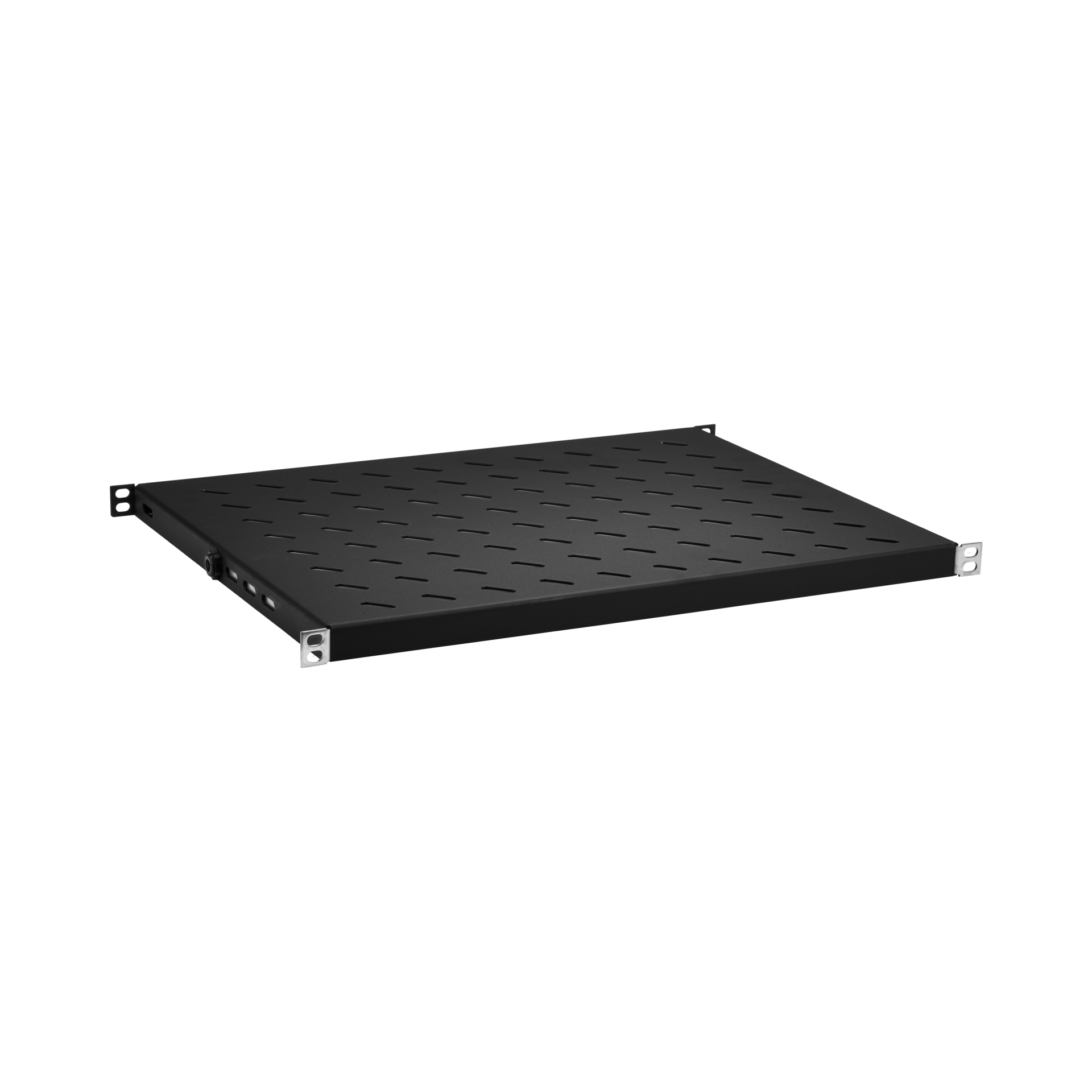 19" 0.5U Shelf, Fixed, MD 350..450 mm, Max. Load 70 kg, CD 600, RAL9005