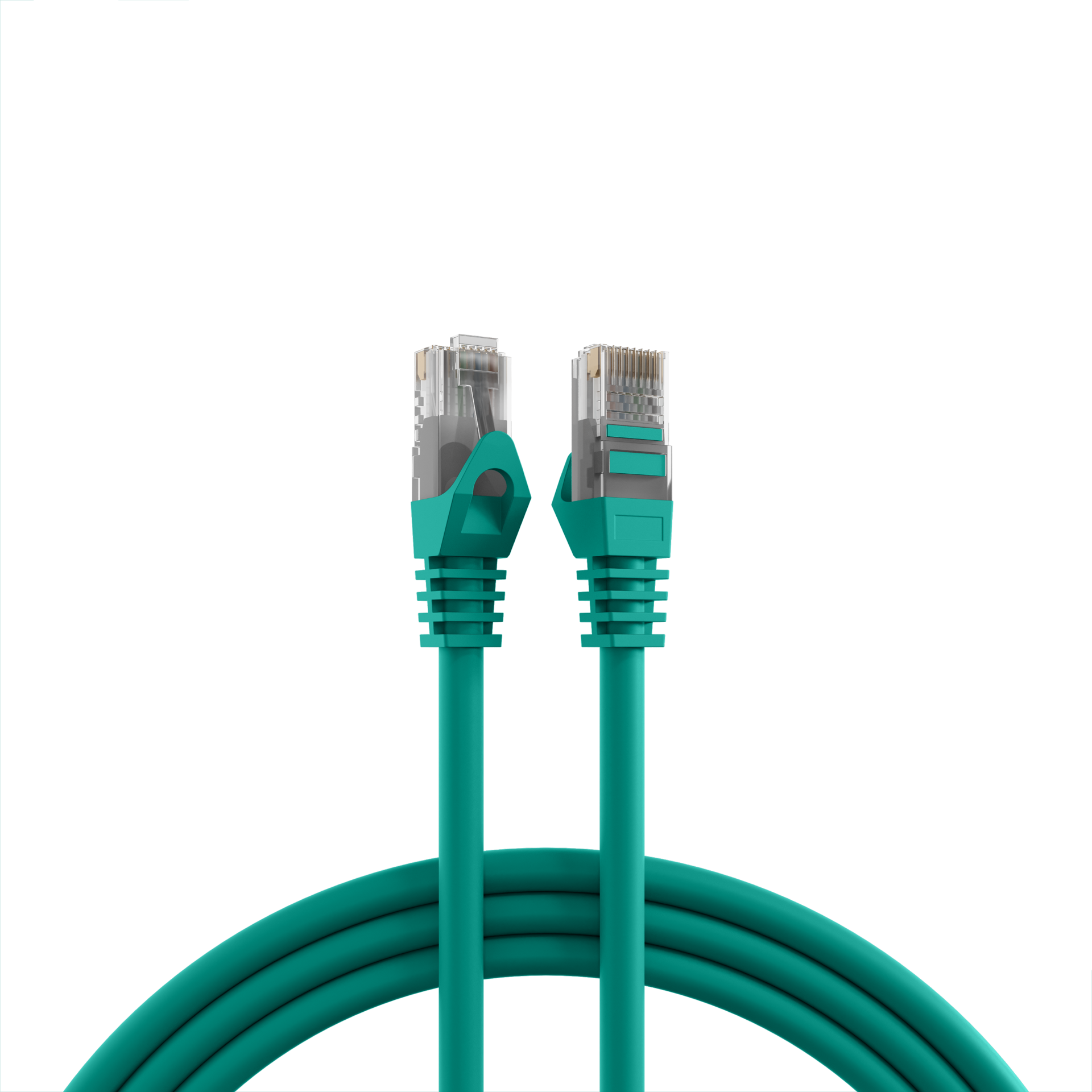 RJ45 Patch Cord Cat.5e U/UTP LSZH CCA AWG24/7 green 30m