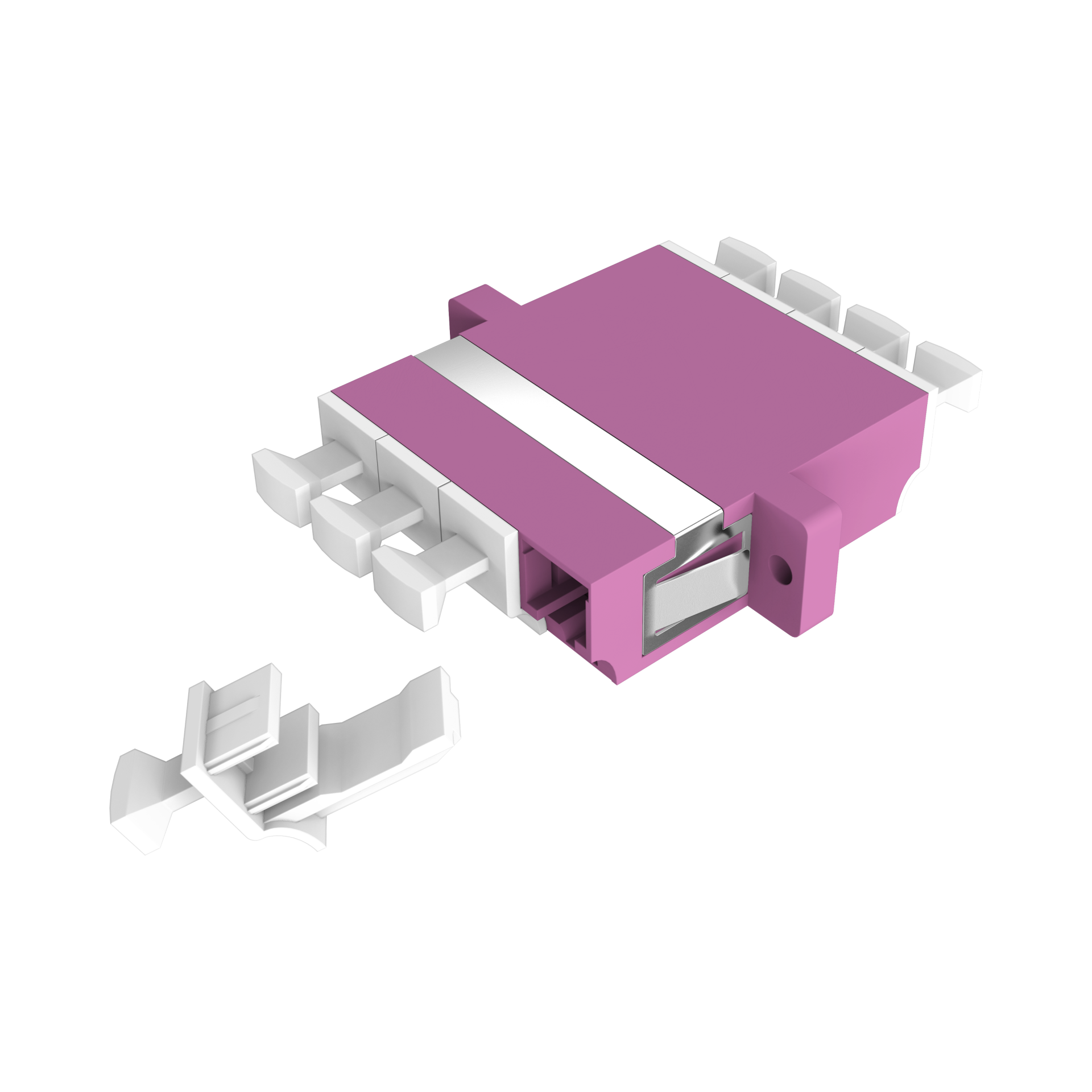 Adapter  LC Quad OM4 erica violet 