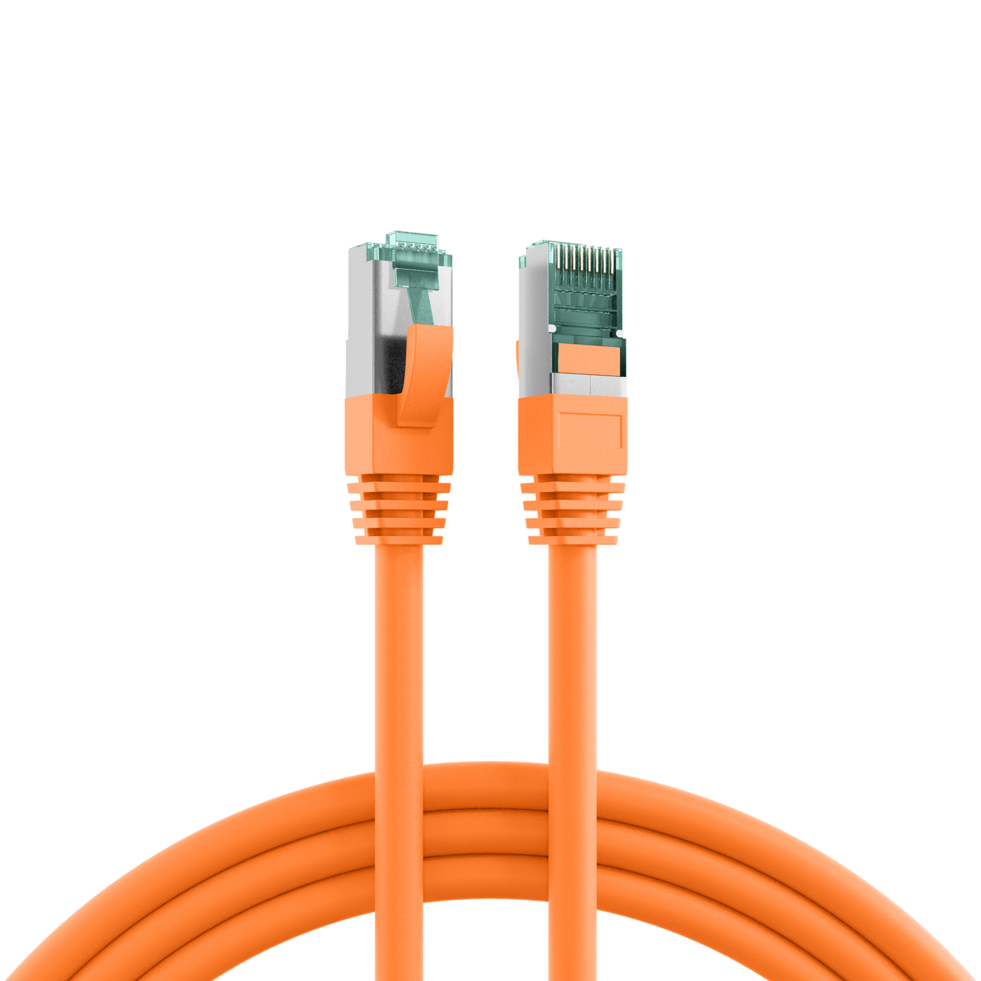 RJ45 Patch Cord Cat.6A S/FTP LSZH orange 7,5m