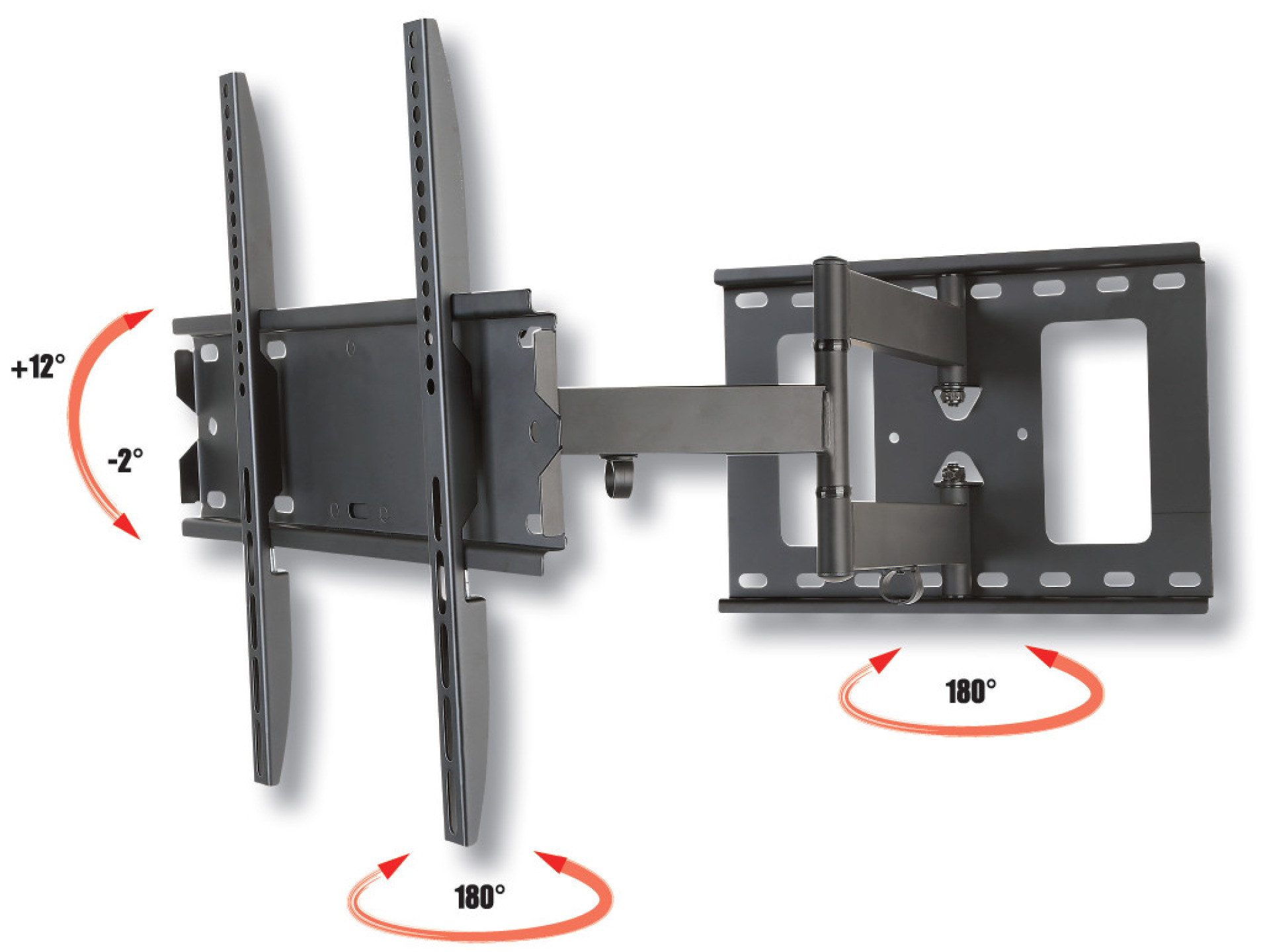 Wall bracket for LCD TV LED 32"-55" Full-Motion Slim