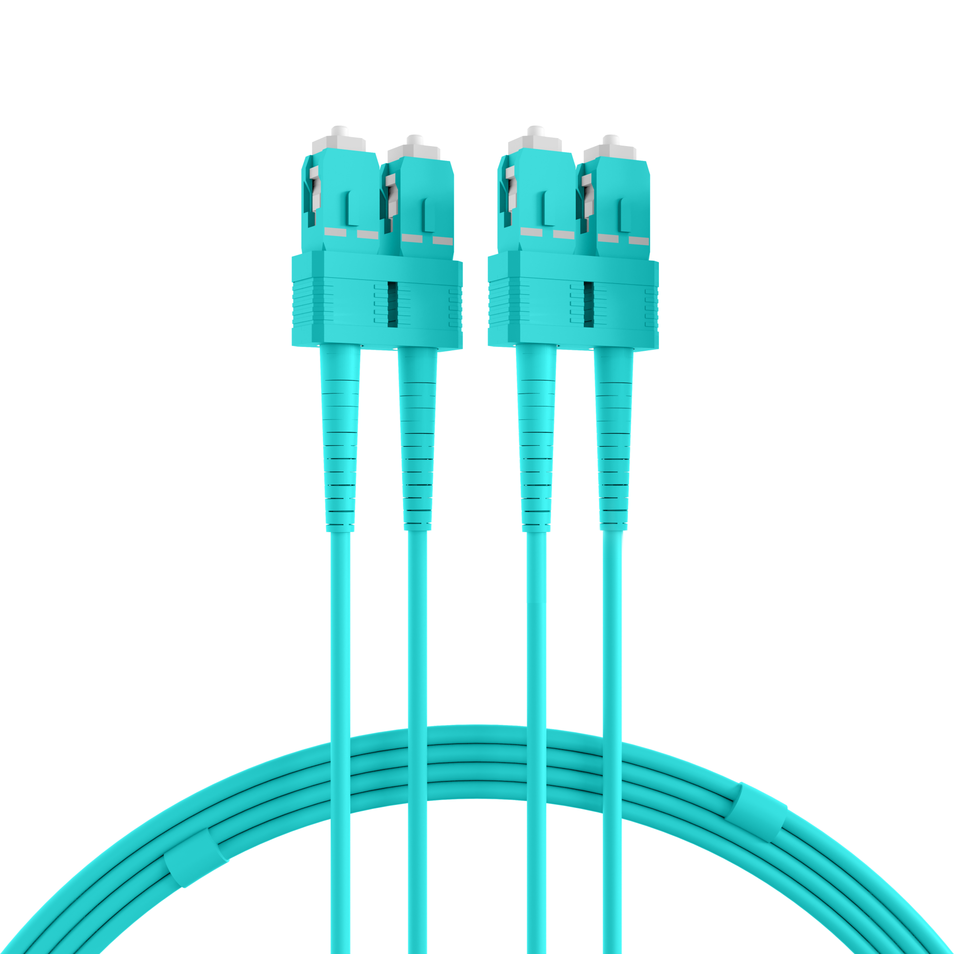 Duplex Patchcable SC-SC OM3 10m LSZH 1,2mm aqua