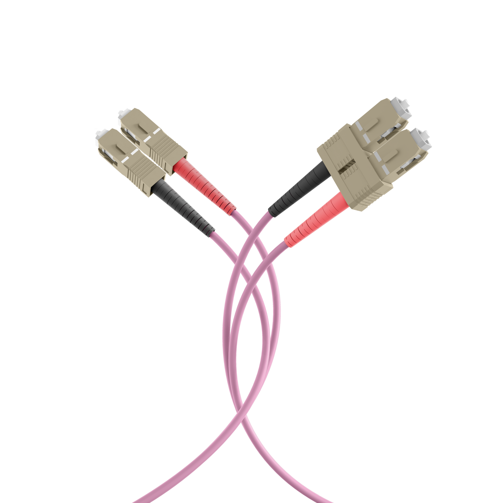 Duplex Patchcable SC-SC 50/125µ, OM4, Flat Twin