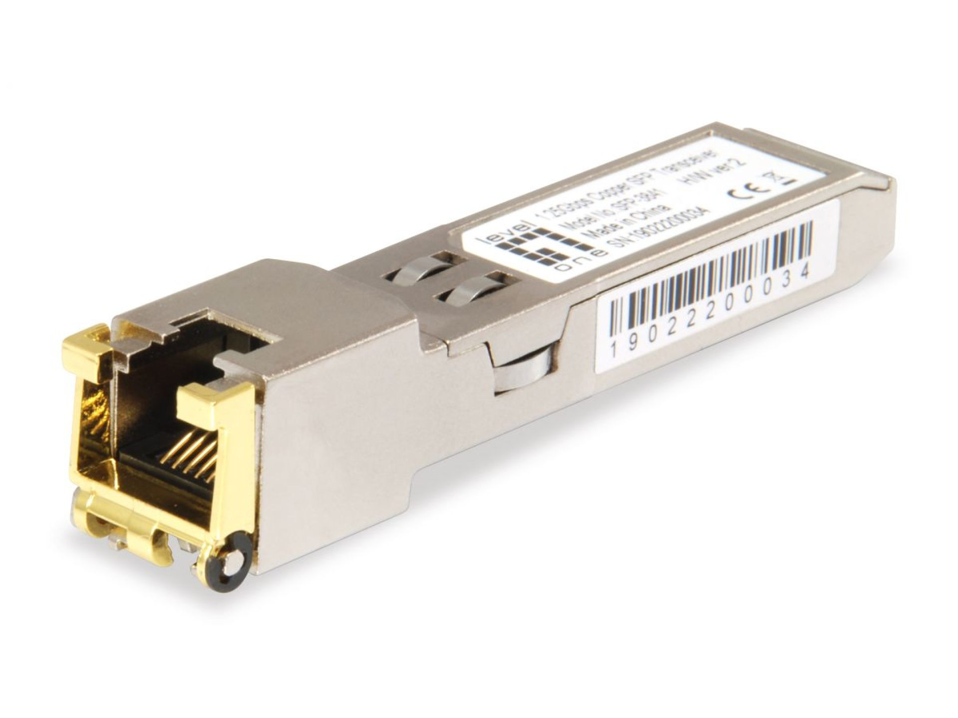 1.25 Gbps Copper SFP Transceiver 100m RJ45