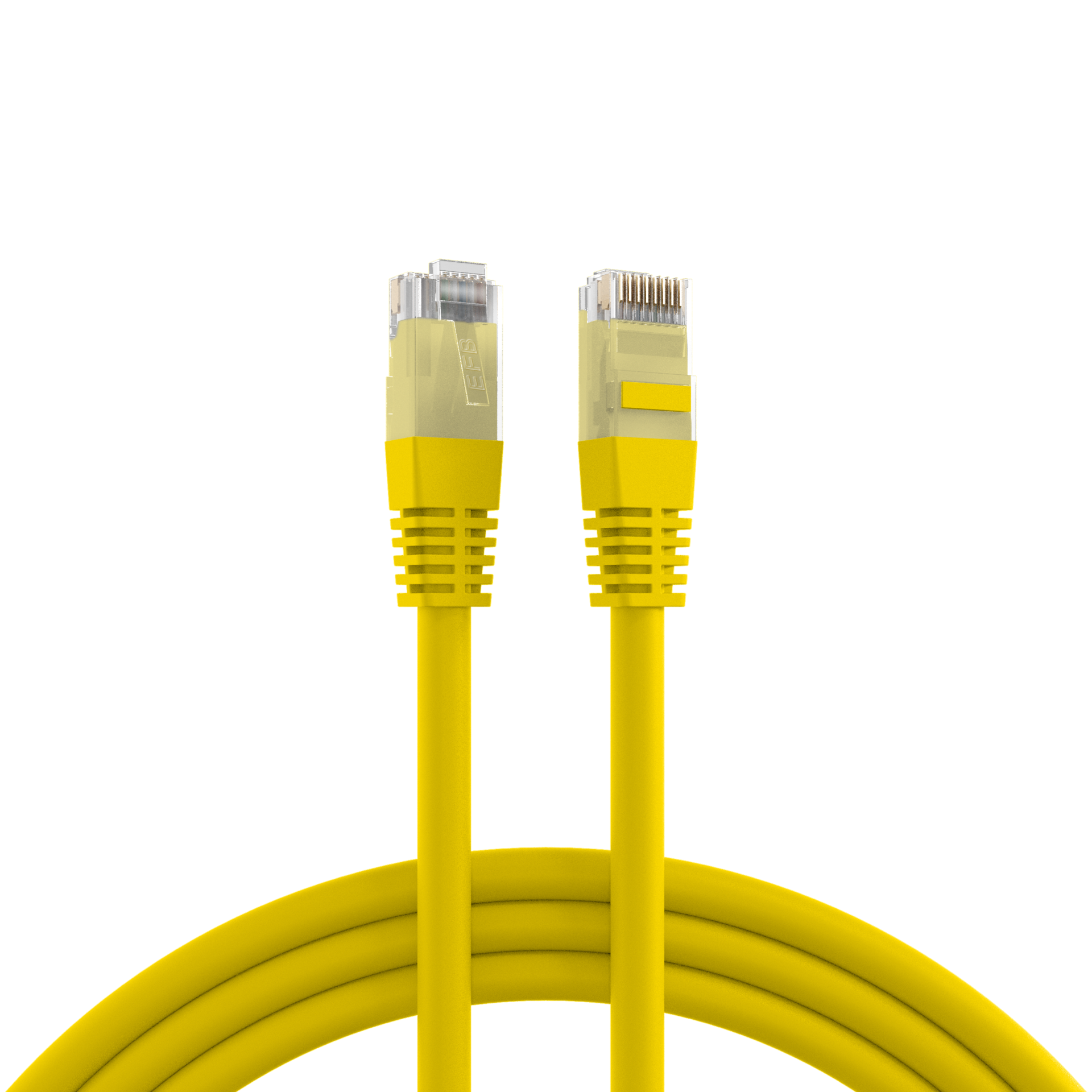 RJ45 Patchkabel Cat.5e U/UTP PVC,CCA gelb 0,5m