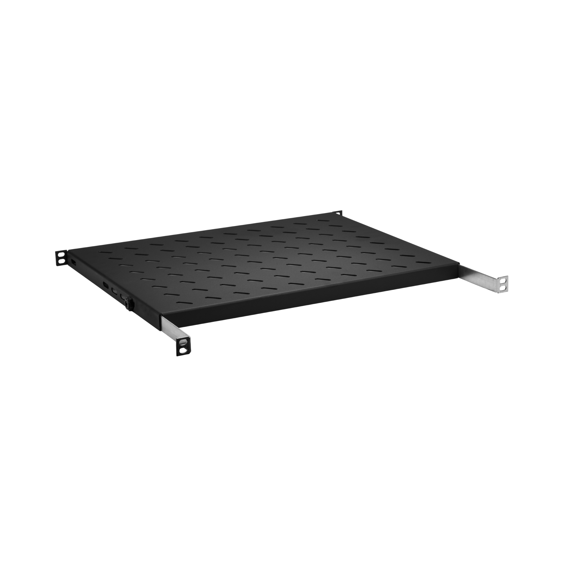19" 0.5U Shelf, Fixed, MD 350..450 mm, Max. Load 70 kg, CD 600, RAL9005