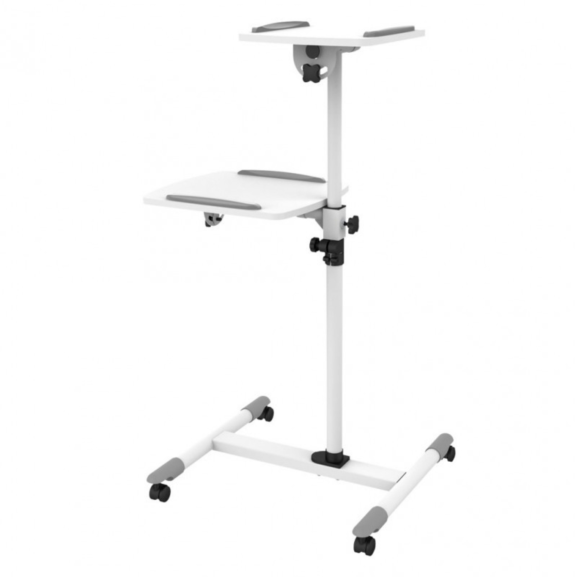 Flexible Universal Trolleys for Notebook / Beamer, 85-110cm, white