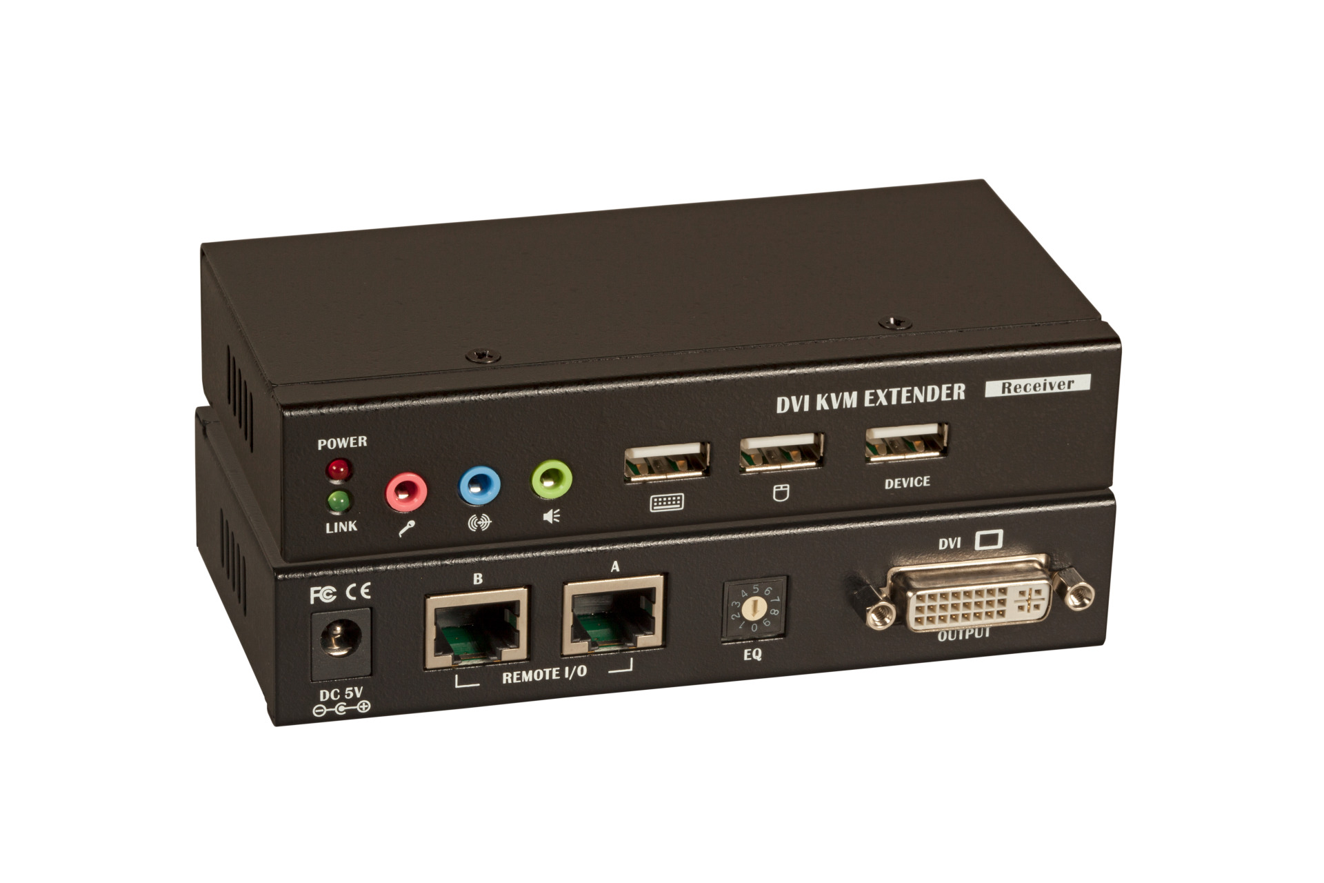 KVM Extender Set DVI USB Transmitter + Receiver