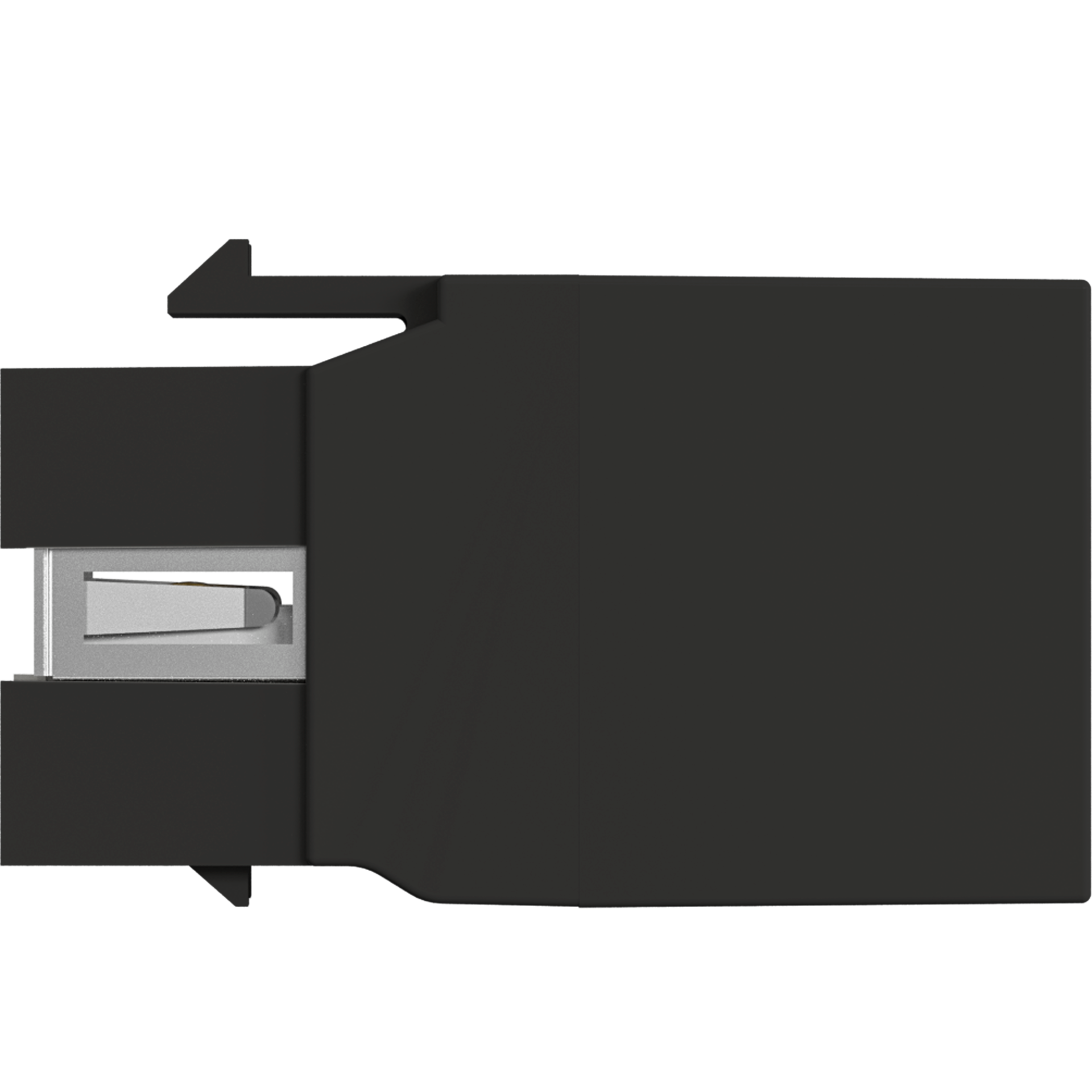 Keystone Snap-In Adapter USB2.0 A - A, black