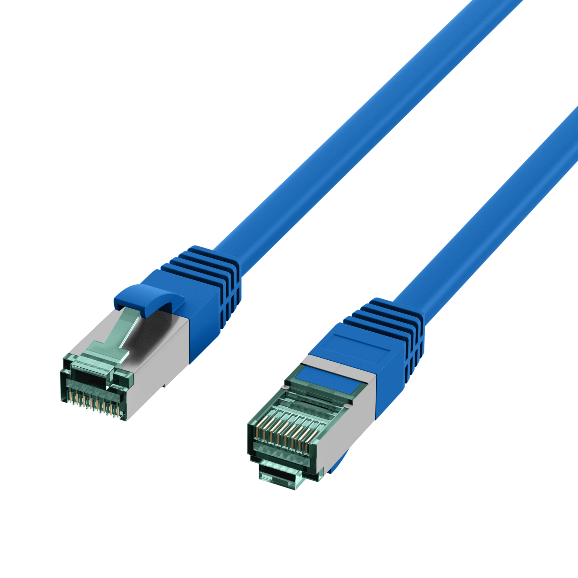 RJ45 Patch Cord Cat.6A S/FTP LSZH blue 3m