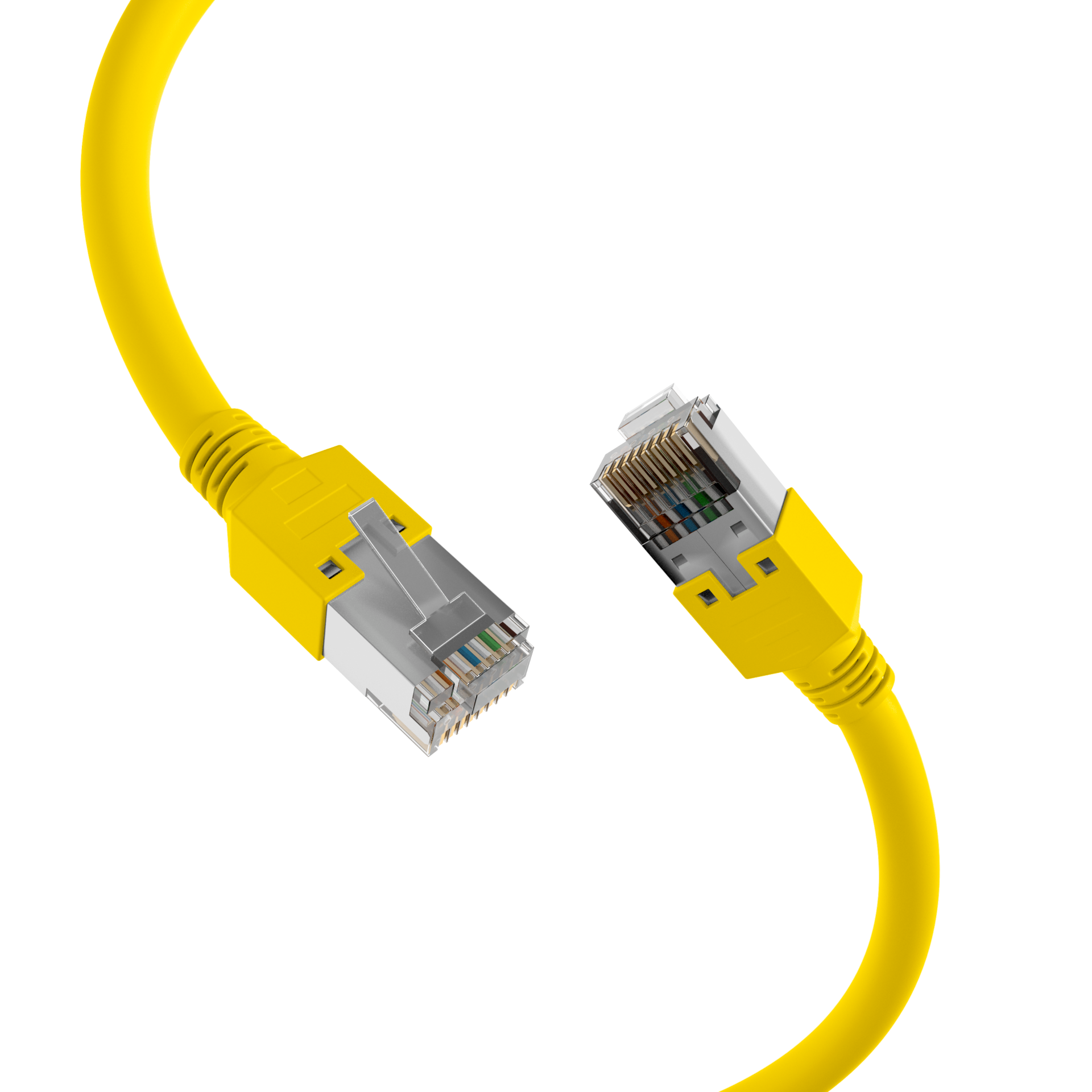 RJ45 Patch Cord Cat.5e S/UTP PVCDätwyler 5502 TM11 yellow 1m