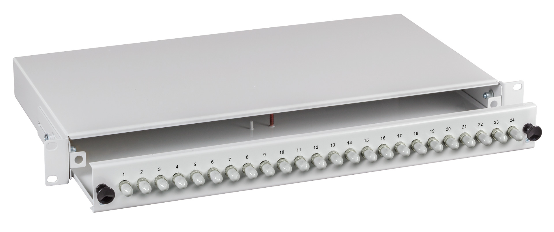 Splicebox sliding unit, with ST metal adapter and stripped pigtails, OS2