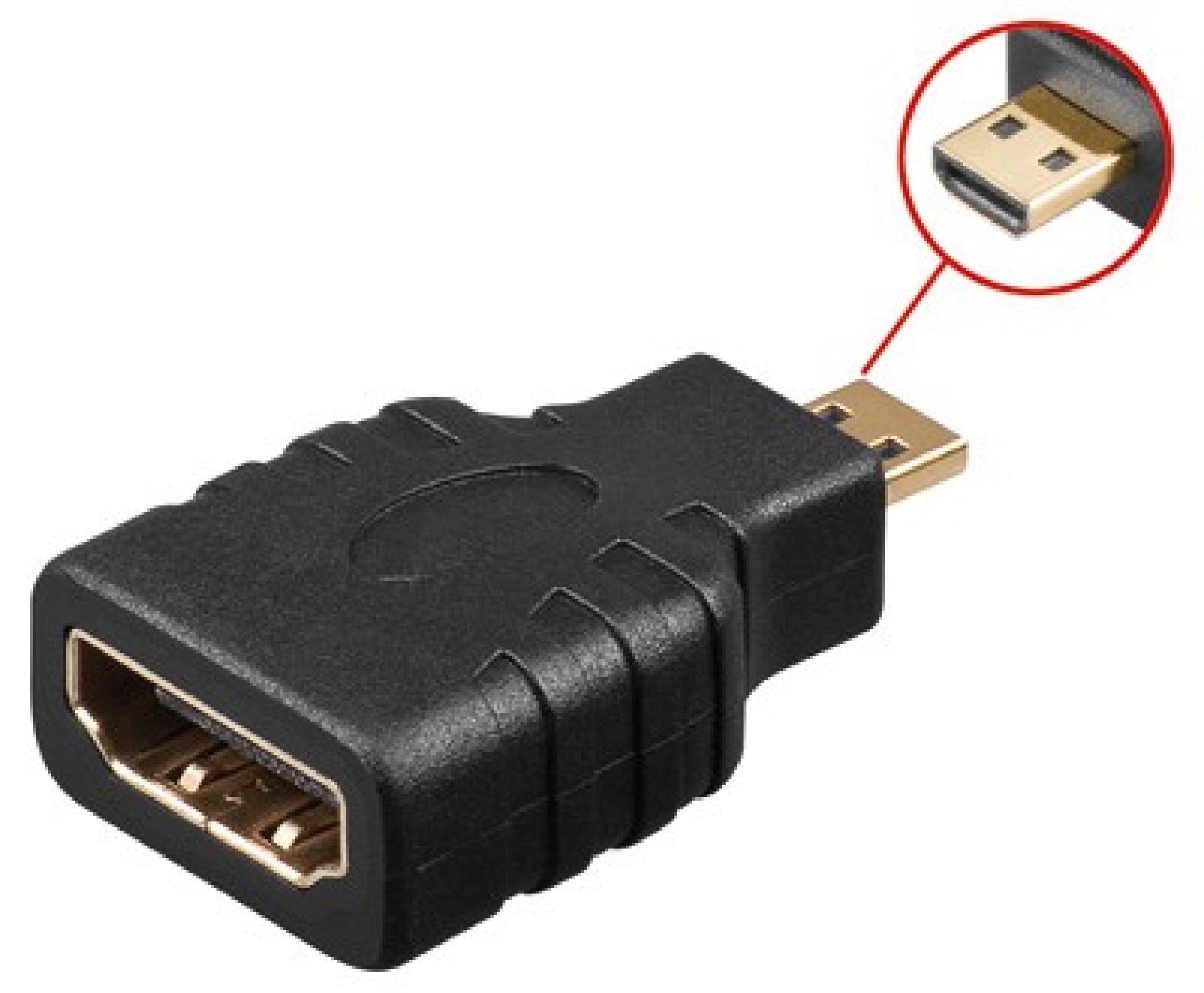 HDMI F to Micro HDMI type D M Adapter