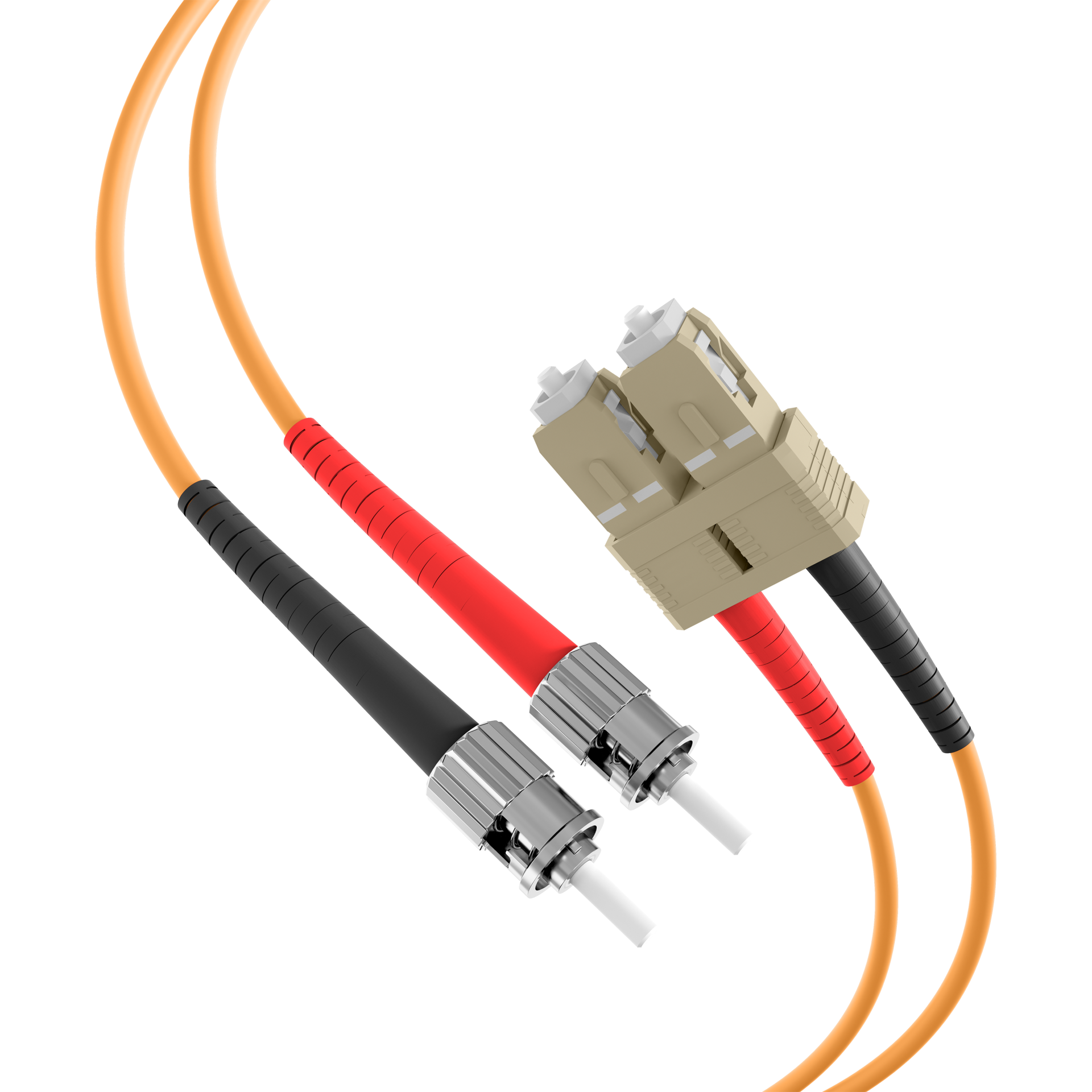 Duplex Patchcable SC-ST OM2 1m LSZH 3mm orange