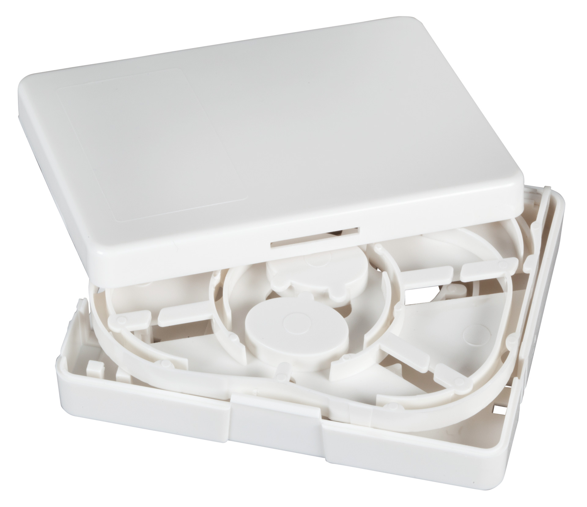 FTTx compact junction box, connection: 2x SC-Simplex/LC-Duplex