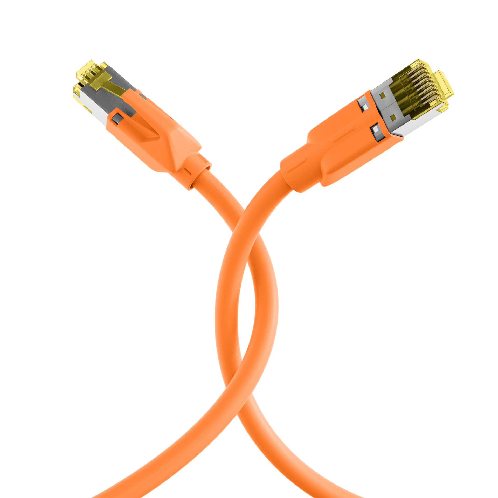 RJ45 Patch Cord Cat.6A S/FTP LSZH Draka UC900 TM31 orange 1m