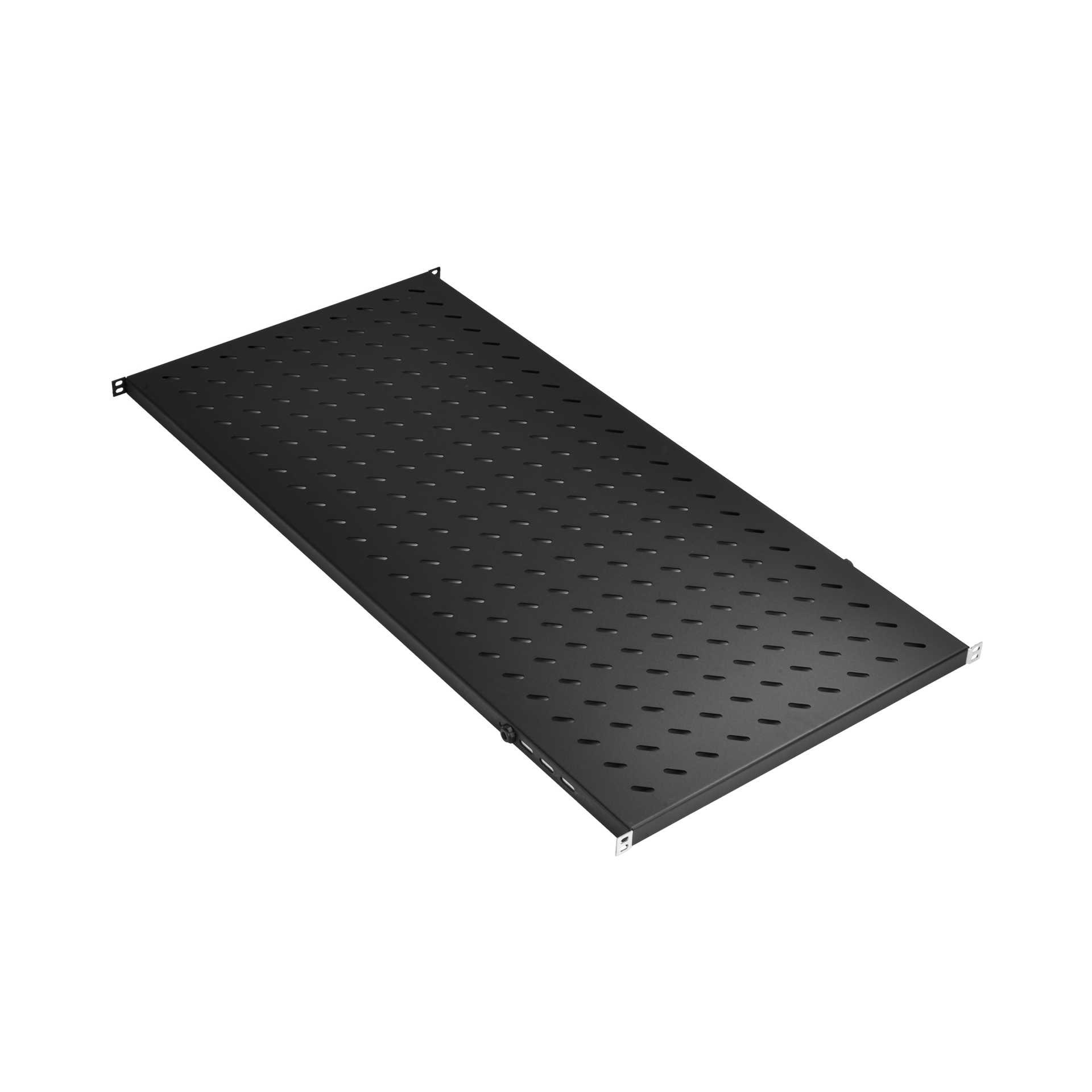 19" 0.5U Shelf, Fixed, MD 950..1050 mm, Max. Load 70 kg, CD 1200, RAL9005