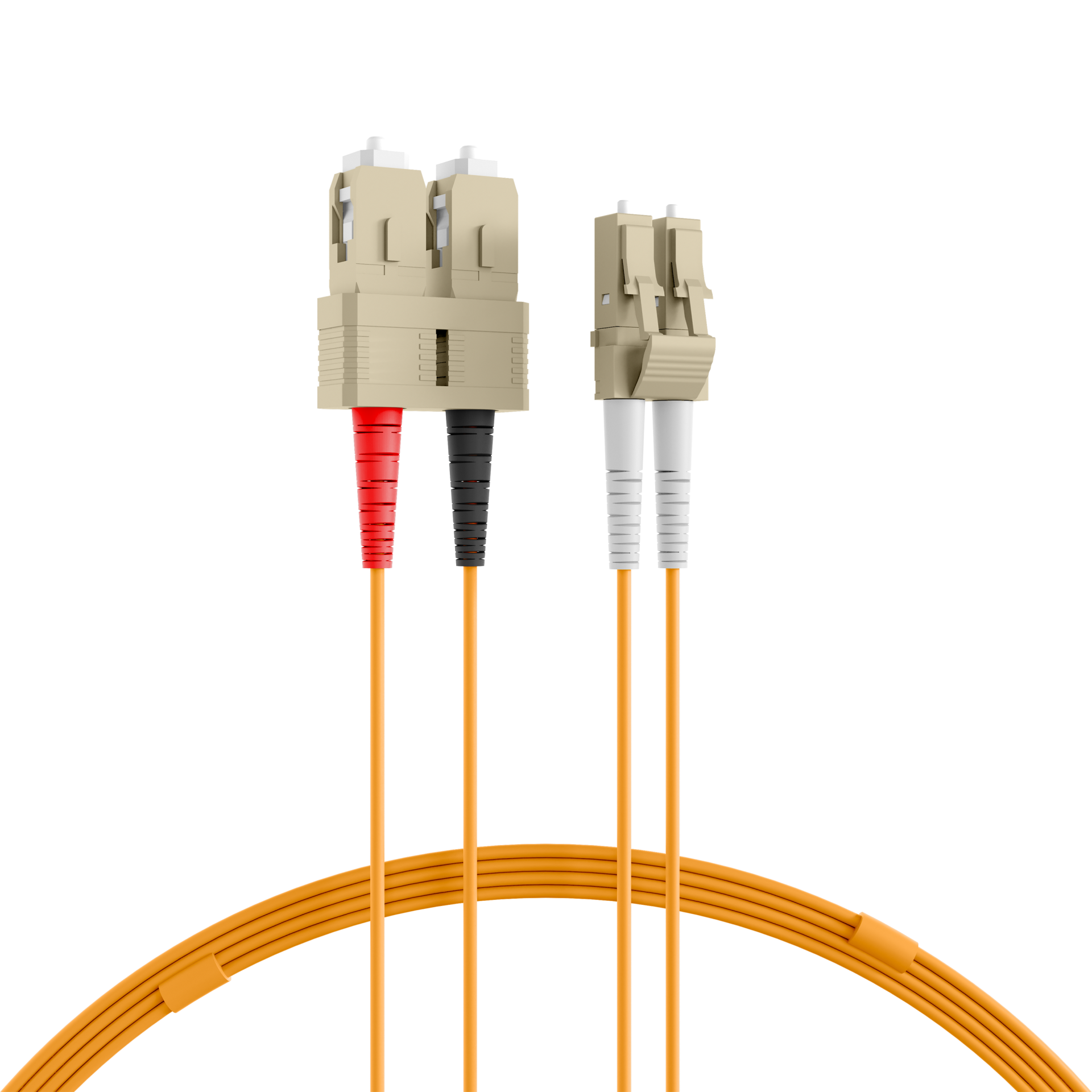 Duplex Patchcable LC-SC OM1 0,5m LSZH 2mm orange
